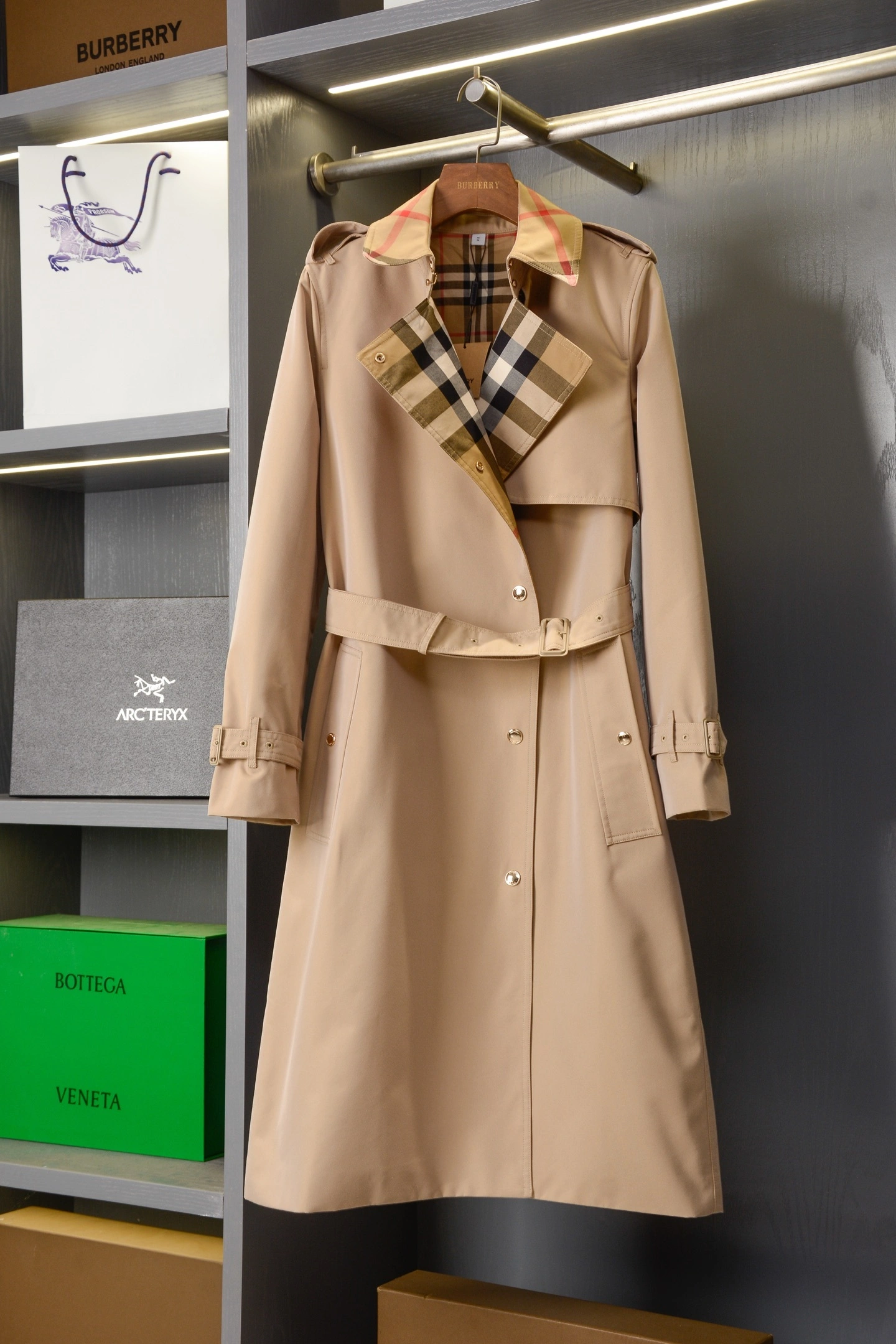 Bald Eagle- 2ur25rry cotton Trench high quality version 2Colour item:E-F020C3012-2