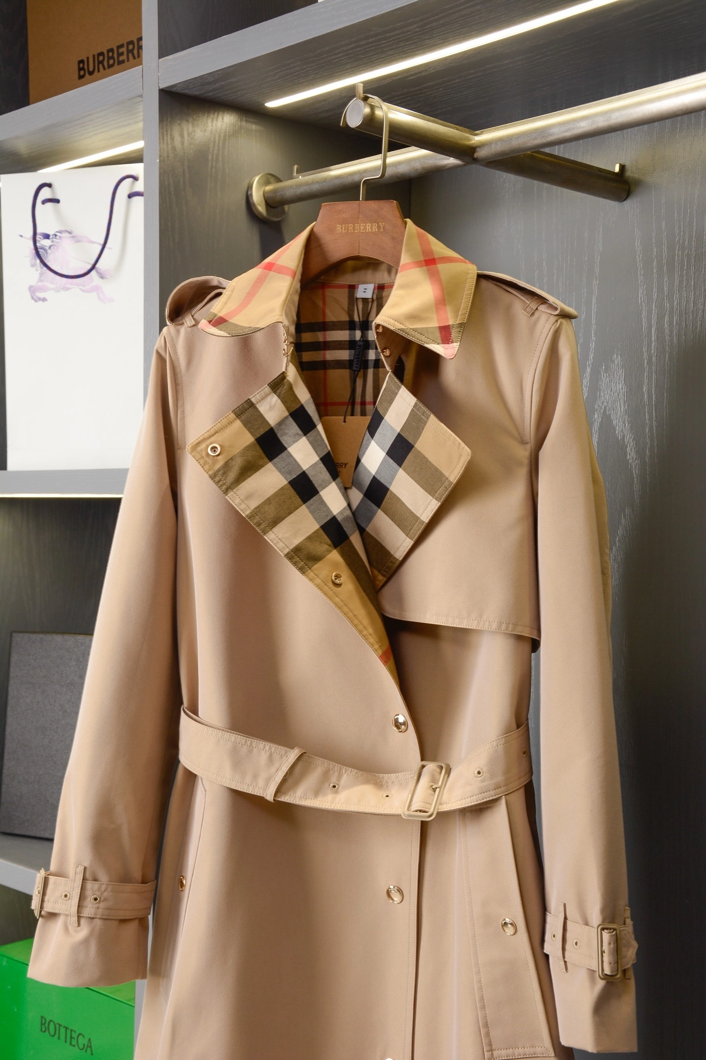 Bald Eagle- 2ur25rry cotton Trench high quality version 2Colour item:E-F020C3012-2