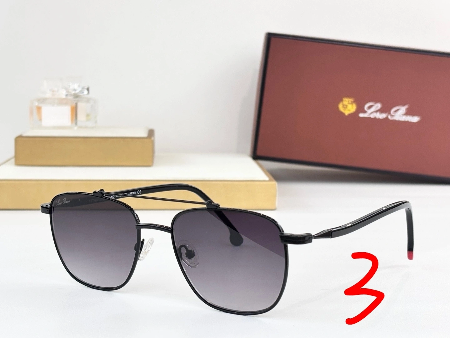 Barbara--Other brands MODEL：FAI0302 titanium sunglasses 6Colour item:F-S132A1516-6H