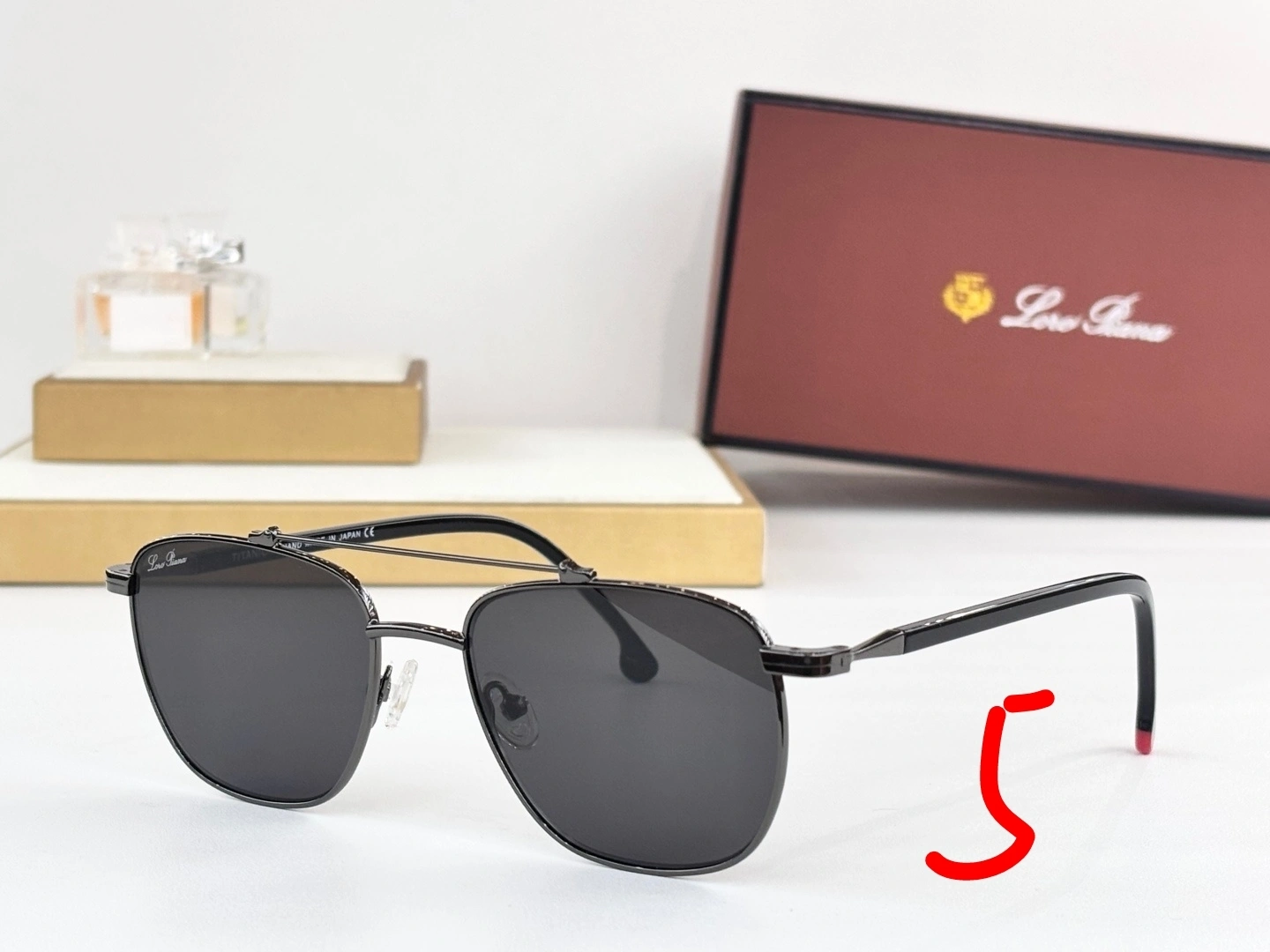 Barbara--Other brands MODEL：FAI0302 titanium sunglasses 6Colour item:F-S132A1516-6H