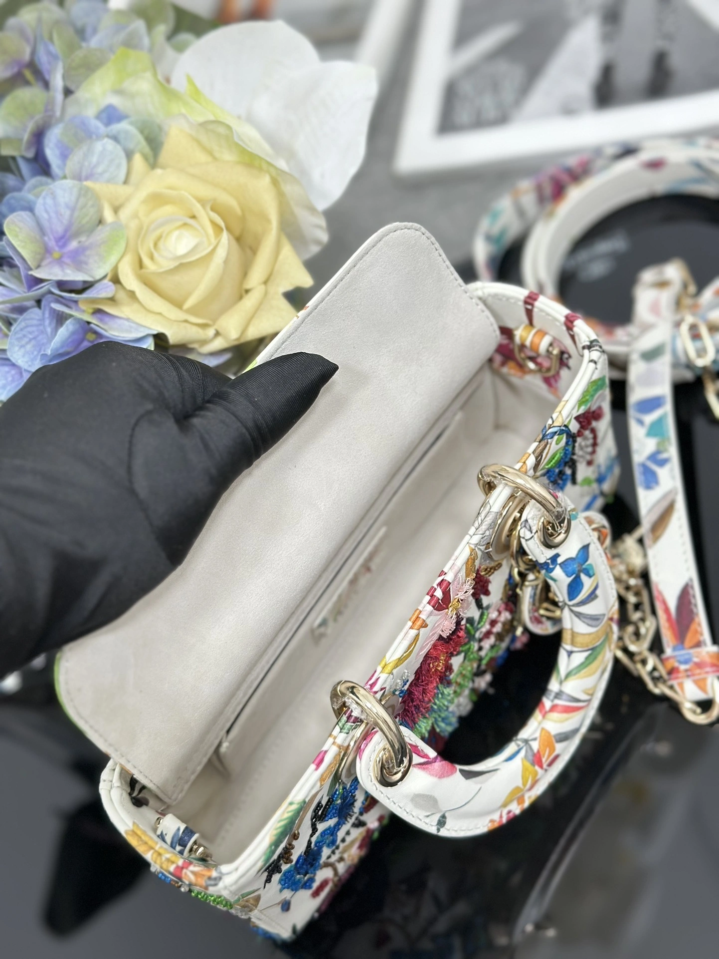 Custombag-- 4ior M0613OITQ-M933 counters quality Lady D-Joy embroidery item:E-B563I0739