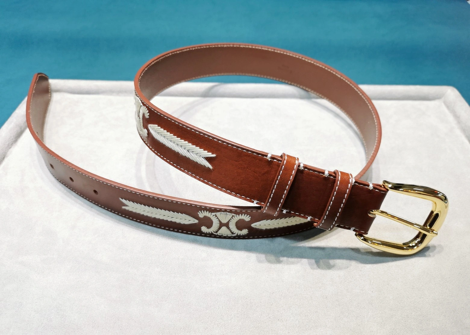 barbara- 358i95 embroidery cowhide 45BBO3ACI-04FE item:D-S333K2936