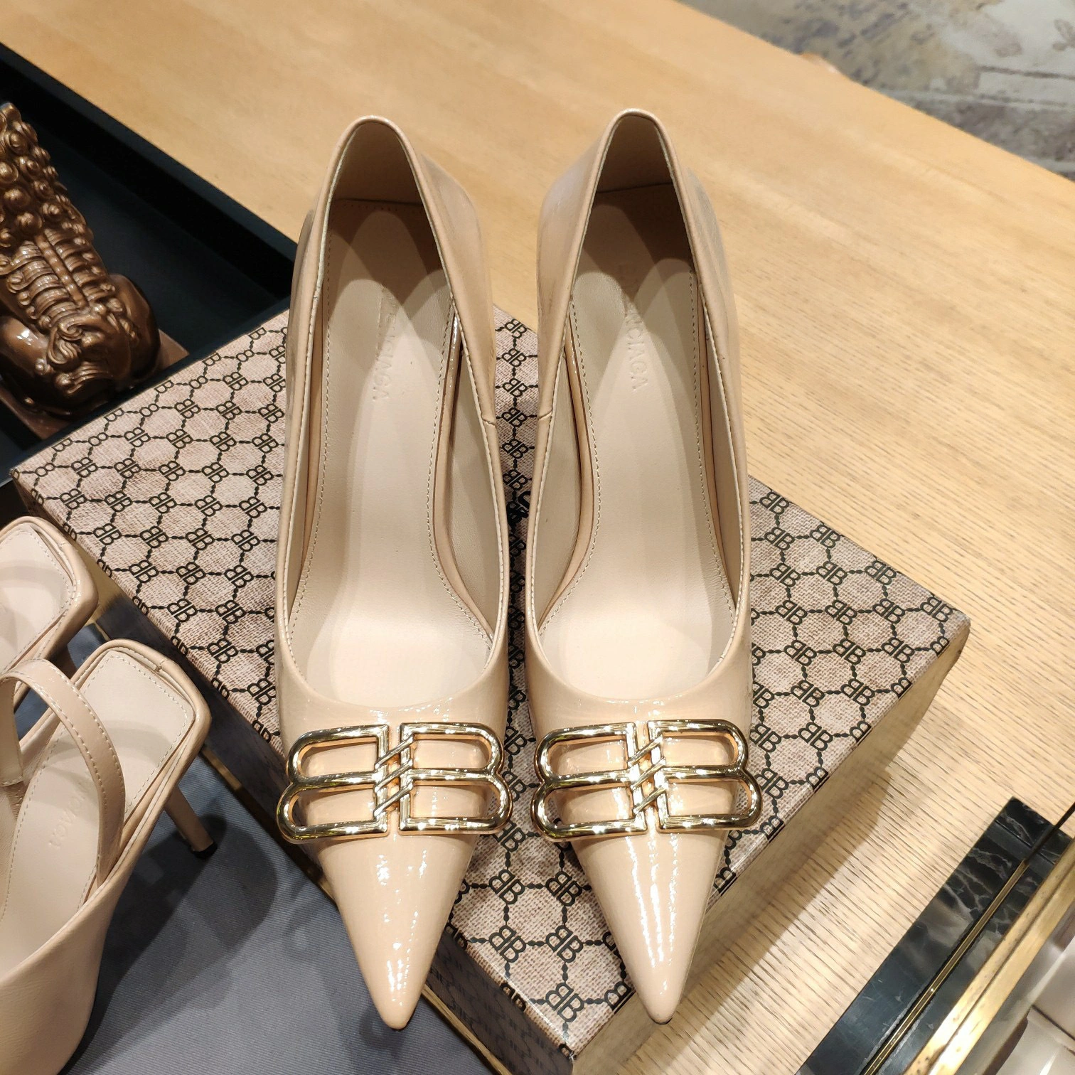 coco- heel height 10cm Sheepskin 4colour item:B-X198J2036-4