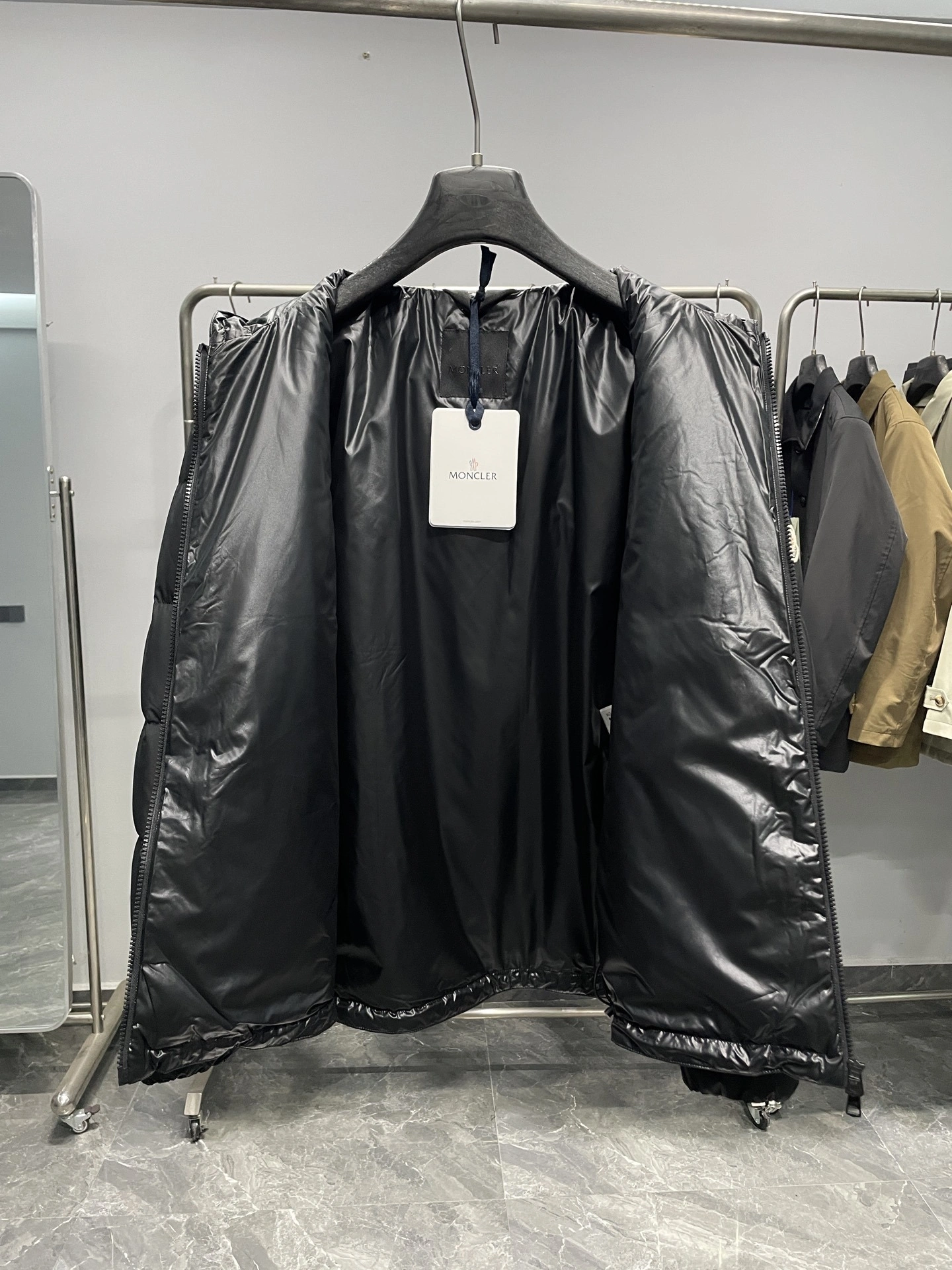 Bald Eagle- 7o9385r Down jacket 90 white duck down nylon embroidery item:E-F360K0307