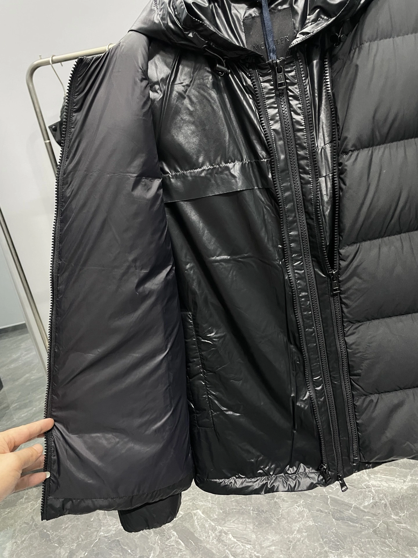 Bald Eagle- 7o9385r Down jacket 90 white duck down nylon embroidery item:E-F360K0307