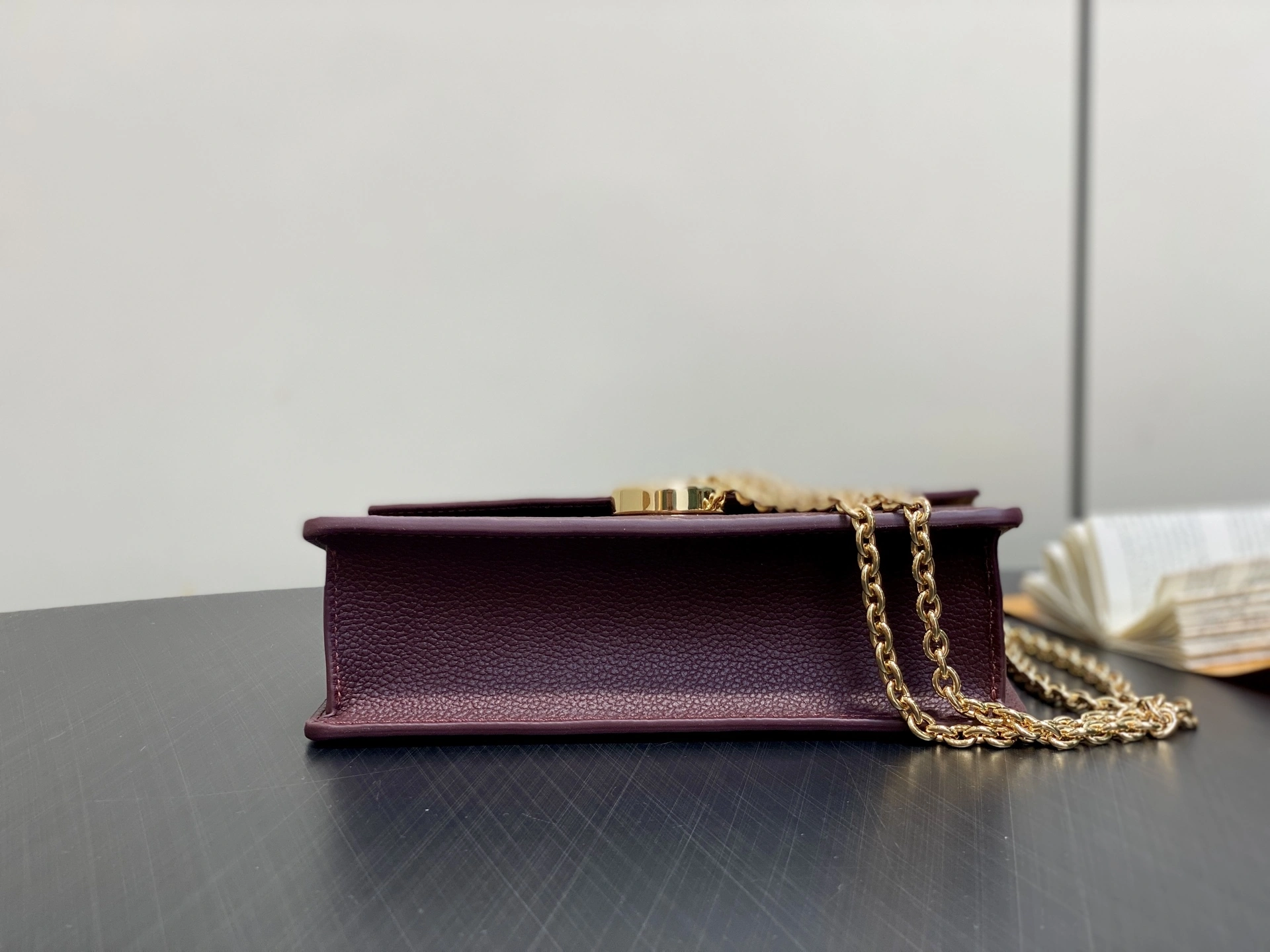 MOMO-- 8V M25814 high quality version Portefeuille chaîne Rosy Monogram Empreinte Ys item:E-B000J1836