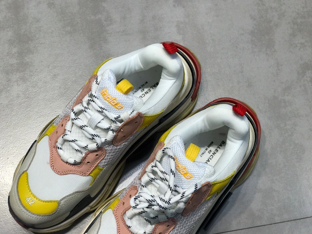 &high quality version Balenciga Triple S White Blue item number:099I138X0480I1704