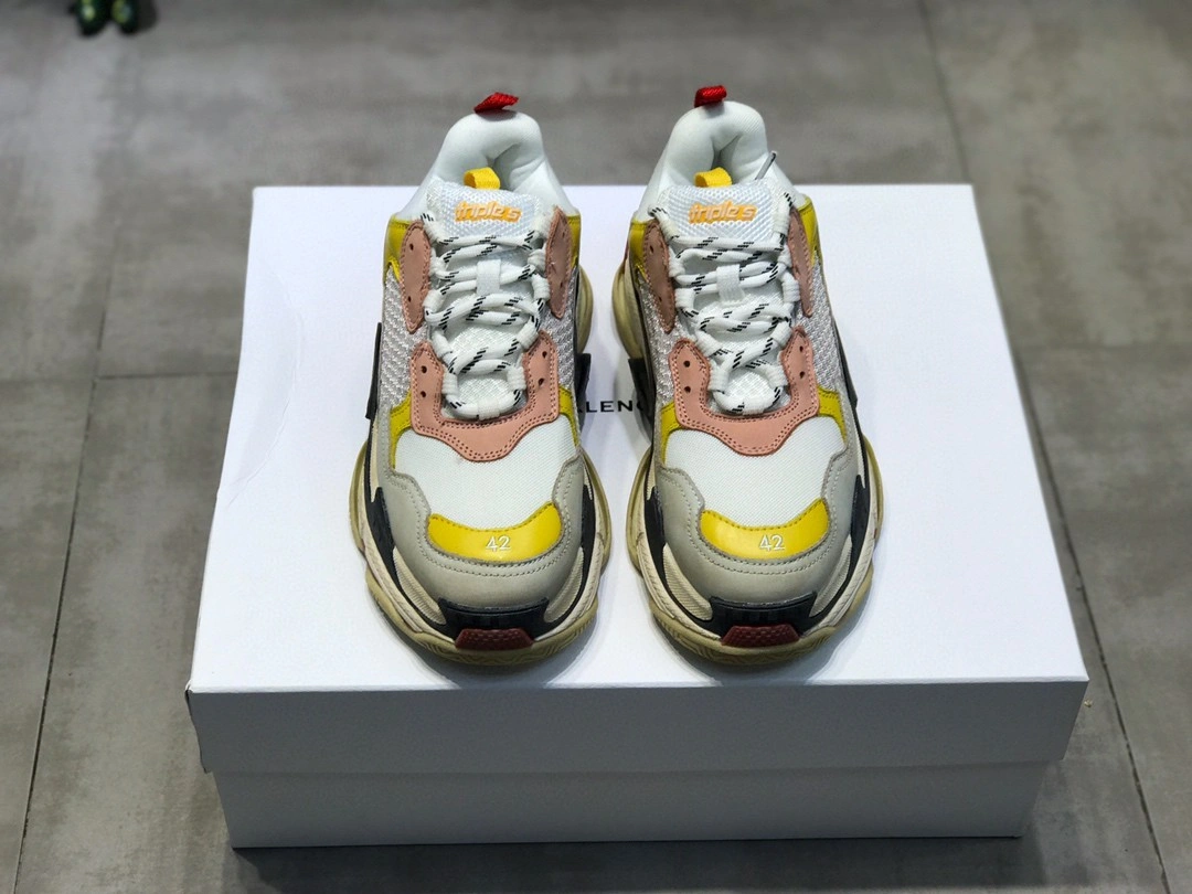 &high quality version Balenciga Triple S White Blue item number:099I138X0480I1704