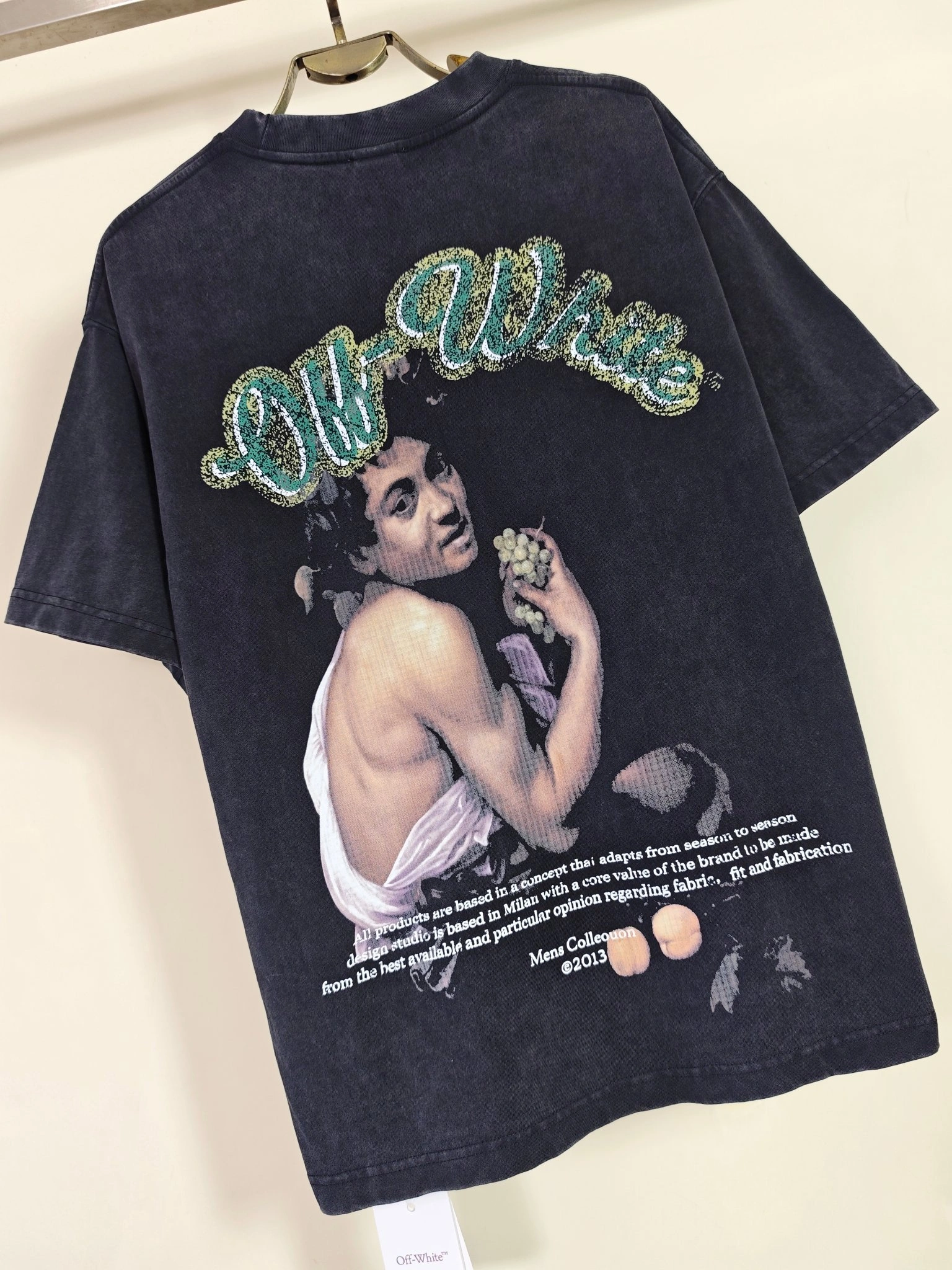 Gemini- Off Whit5 T shirt 280K high quality 280K cotton big cutting oversized item:E-FL29H3013