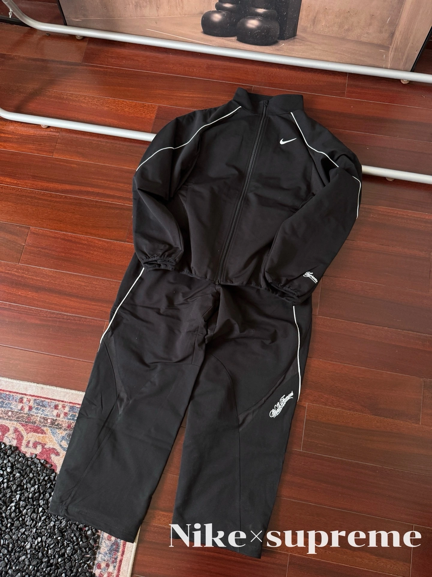Gemini-- S575 Supreme x Nike SS25 WEEK4 Track Jacket logo embroidery item: E-F000J0217