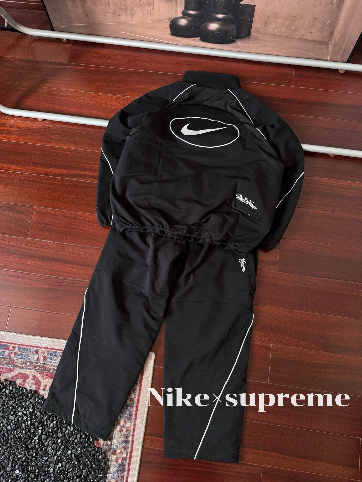 Gemini-- S575 Supreme x Nike SS25 WEEK4 Track Jacket logo embroidery item: E-F000J0217