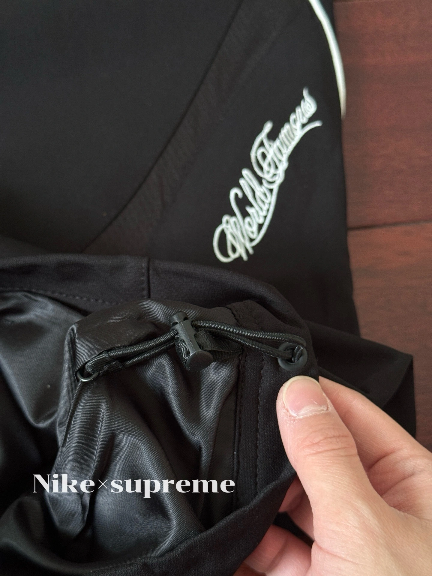 Gemini-- S575 Supreme x Nike SS25 WEEK4 Track Jacket logo embroidery item: E-F000J0217