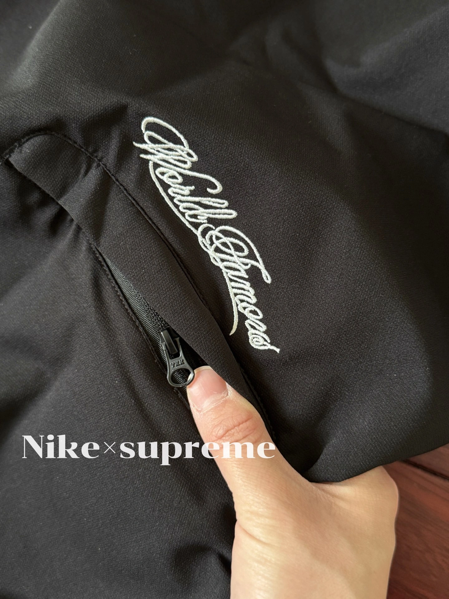 Gemini-- S575 Supreme x Nike SS25 WEEK4 Track Jacket logo embroidery item: E-F000J0217