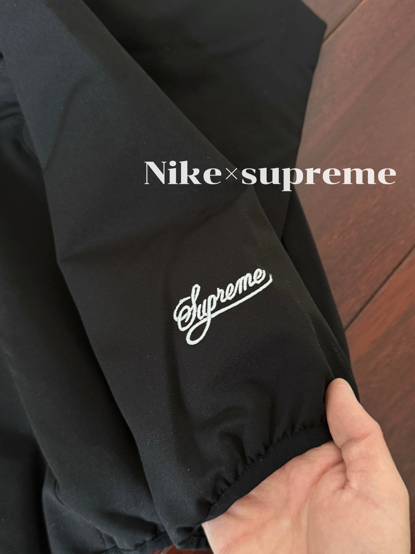 Gemini-- S575 Supreme x Nike SS25 WEEK4 Track Jacket logo embroidery item: E-F000J0217