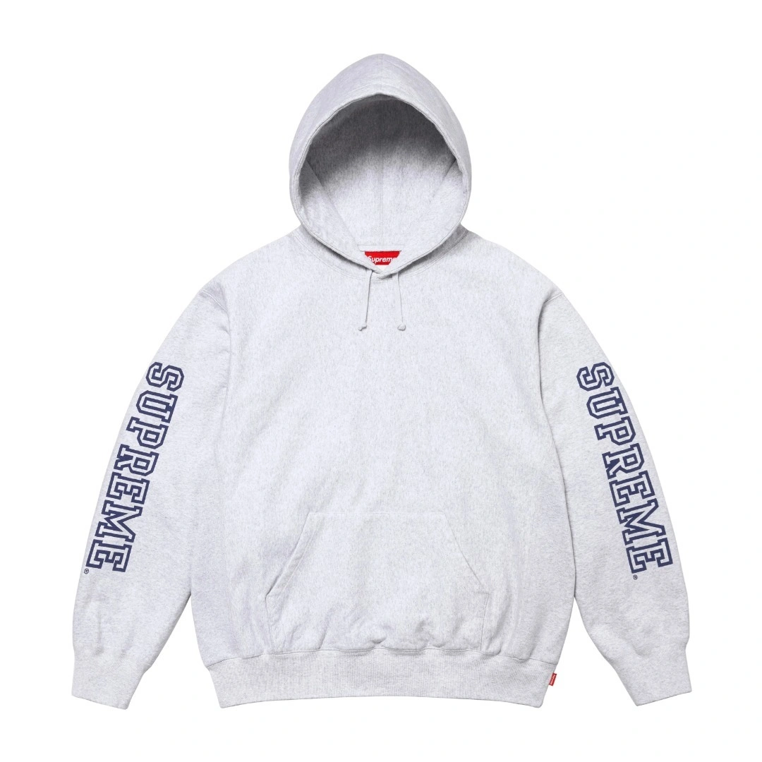 Gemini- S575 24FW COLLEGIATE SLEEVE HOODED cotton oversized 3colour item:D-F377K2521-3
