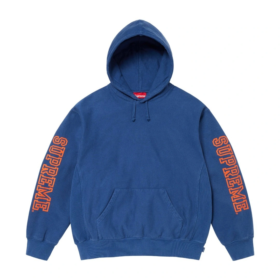 Gemini- S575 24FW COLLEGIATE SLEEVE HOODED cotton oversized 3colour item:D-F377K2521-3