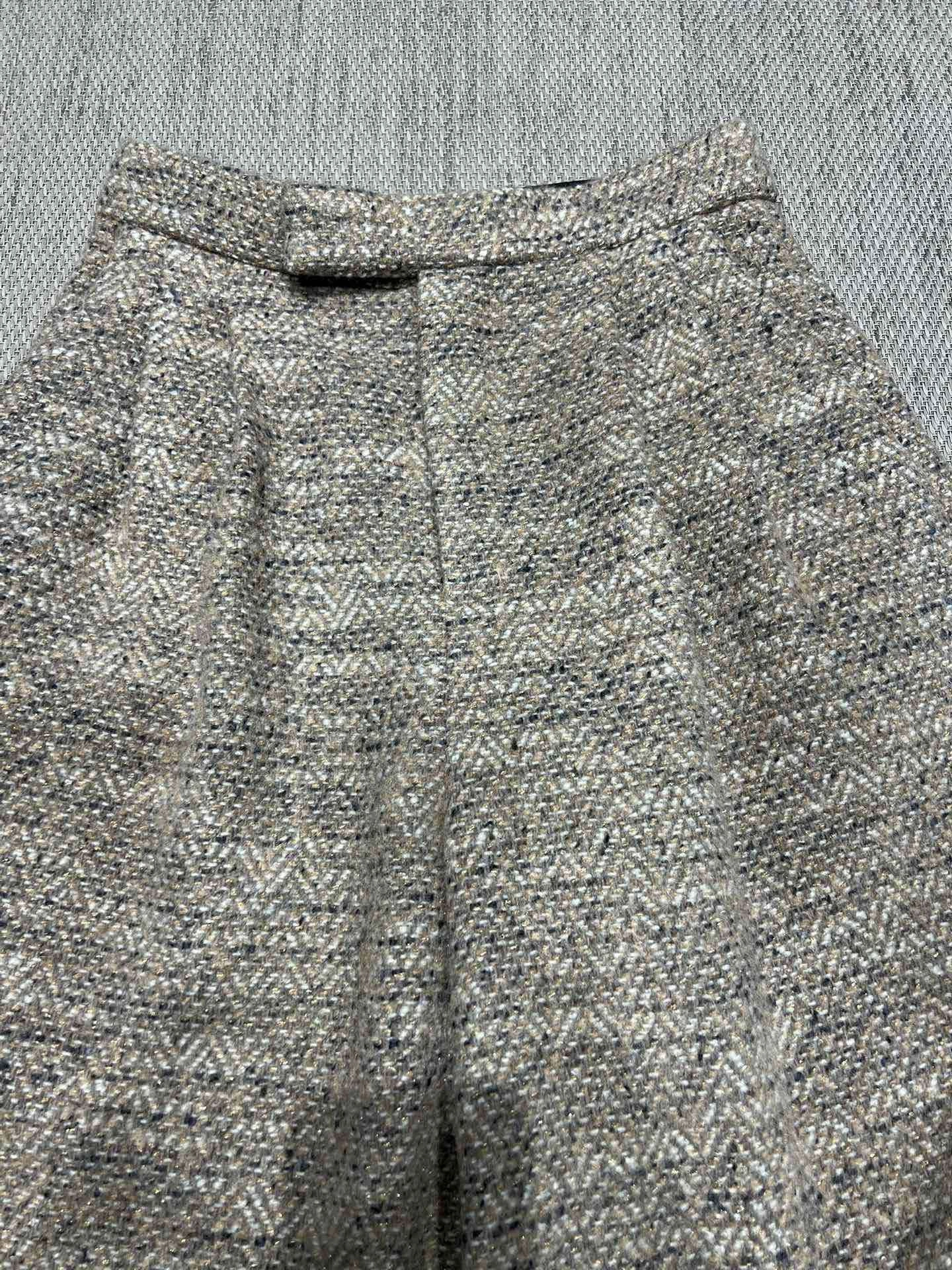 Victoria-- 8oro Pi191 Wool Blend Tweed Blazer Tweed Stand-Collar Vest item:F-F140A1403H