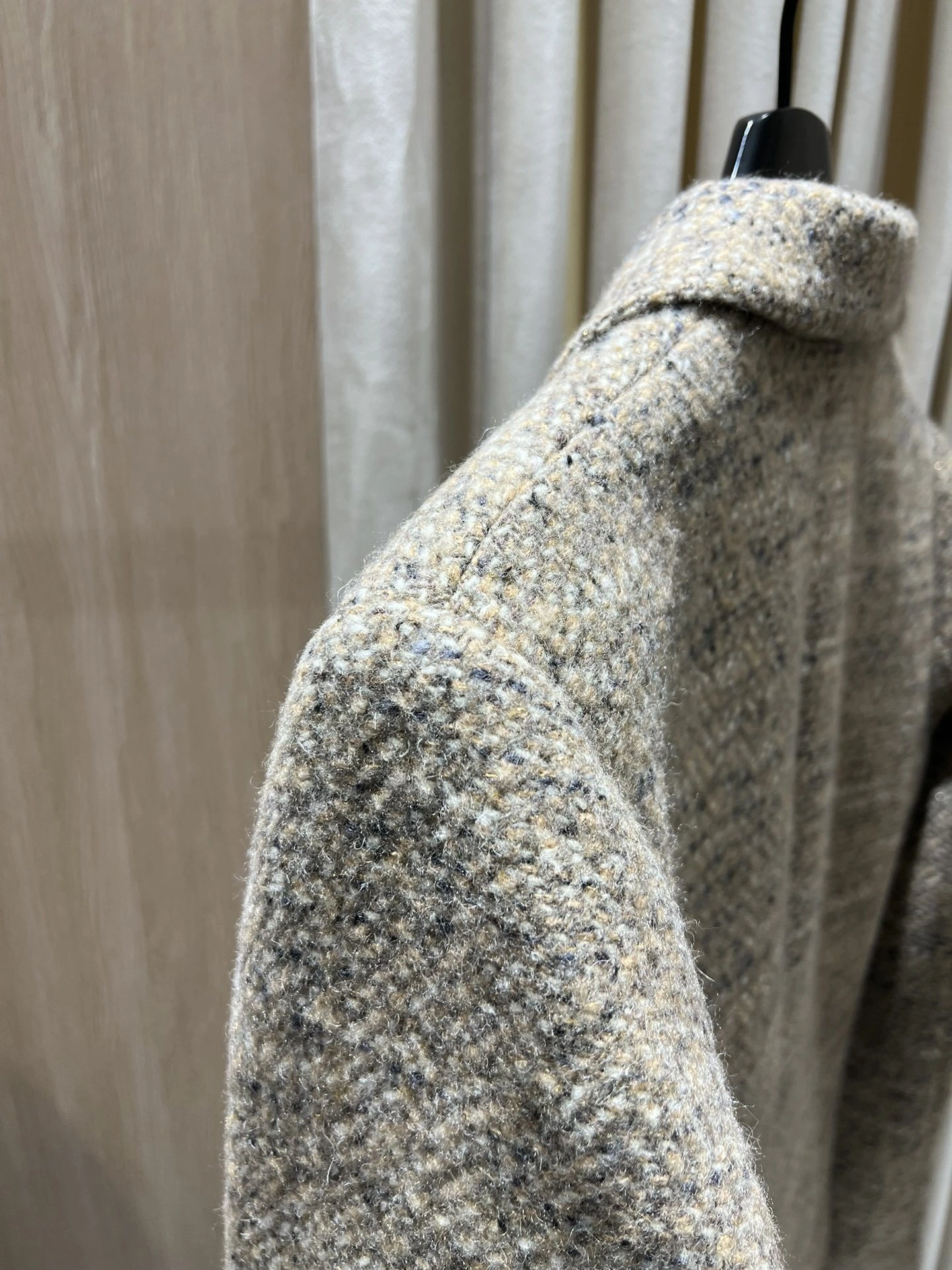 Victoria-- 8oro Pi191 Wool Blend Tweed Blazer Tweed Stand-Collar Vest item:F-F140A1403H