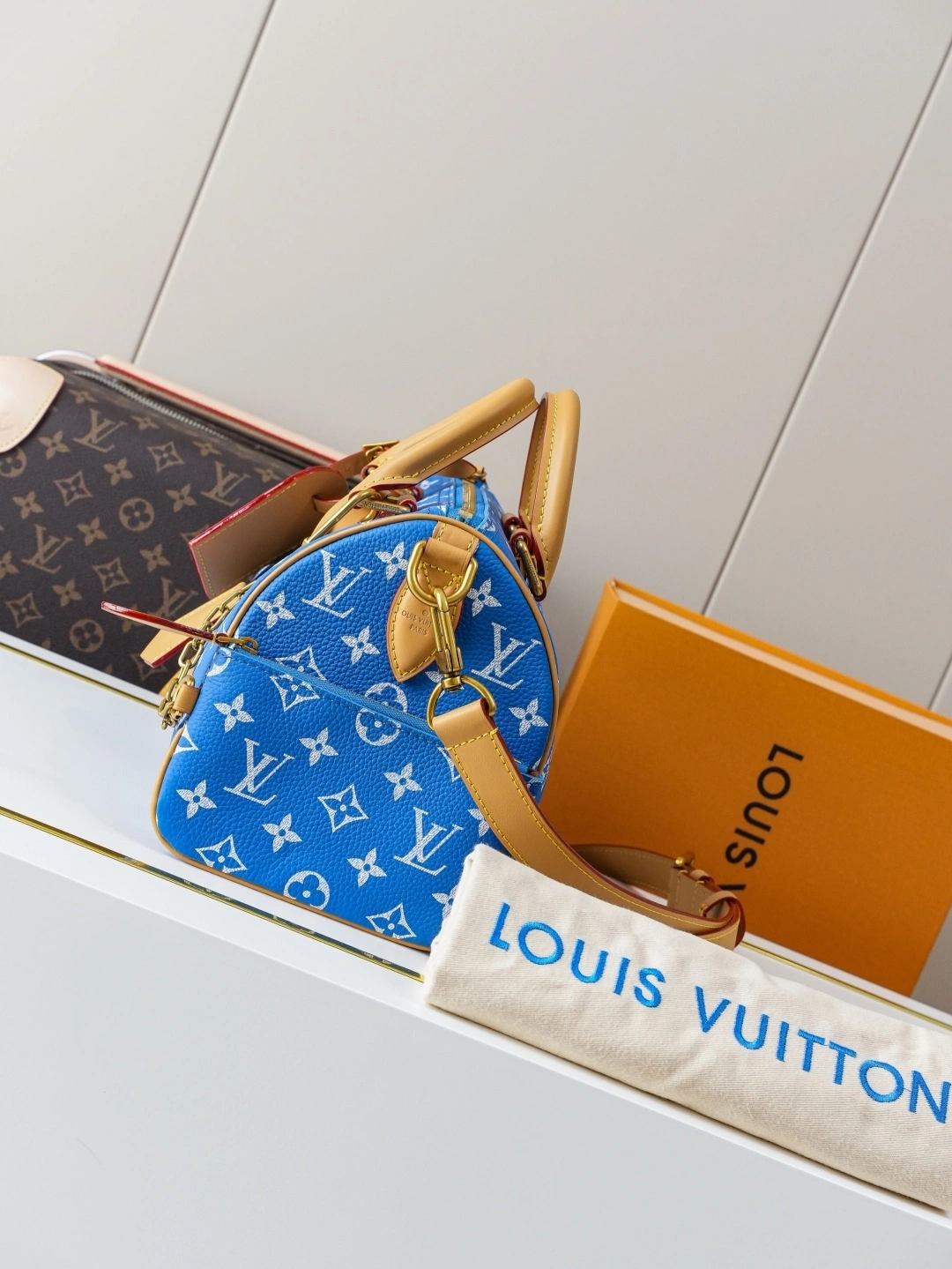 MOMO-- 8V M24424 high quality version Speedy P129 Bandoulière 25 Monogram Leather cowhide sheepskin item:E-B177I1744