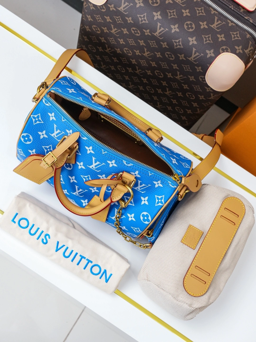 MOMO-- 8V M24424 high quality version Speedy P129 Bandoulière 25 Monogram Leather cowhide sheepskin item:E-B177I1744