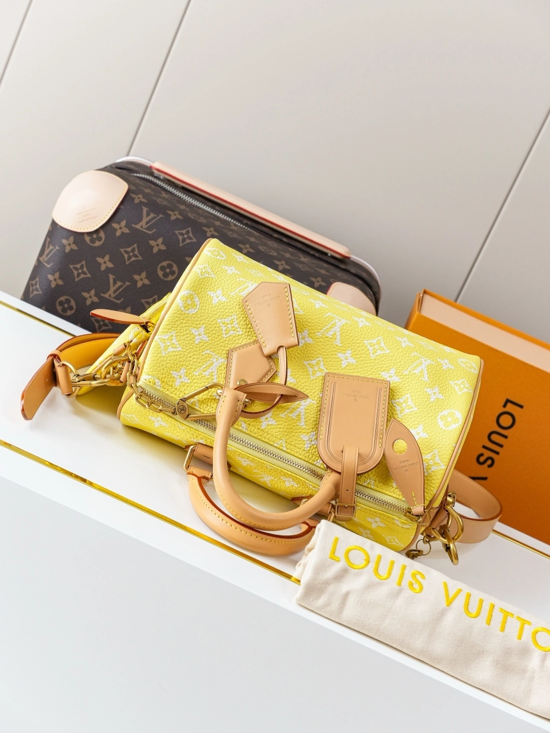 MOMO-- 8V M13902 high quality version Speedy P129 Bandoulière 25 Monogram Leather cowhide sheepskin item:E-B177I1745