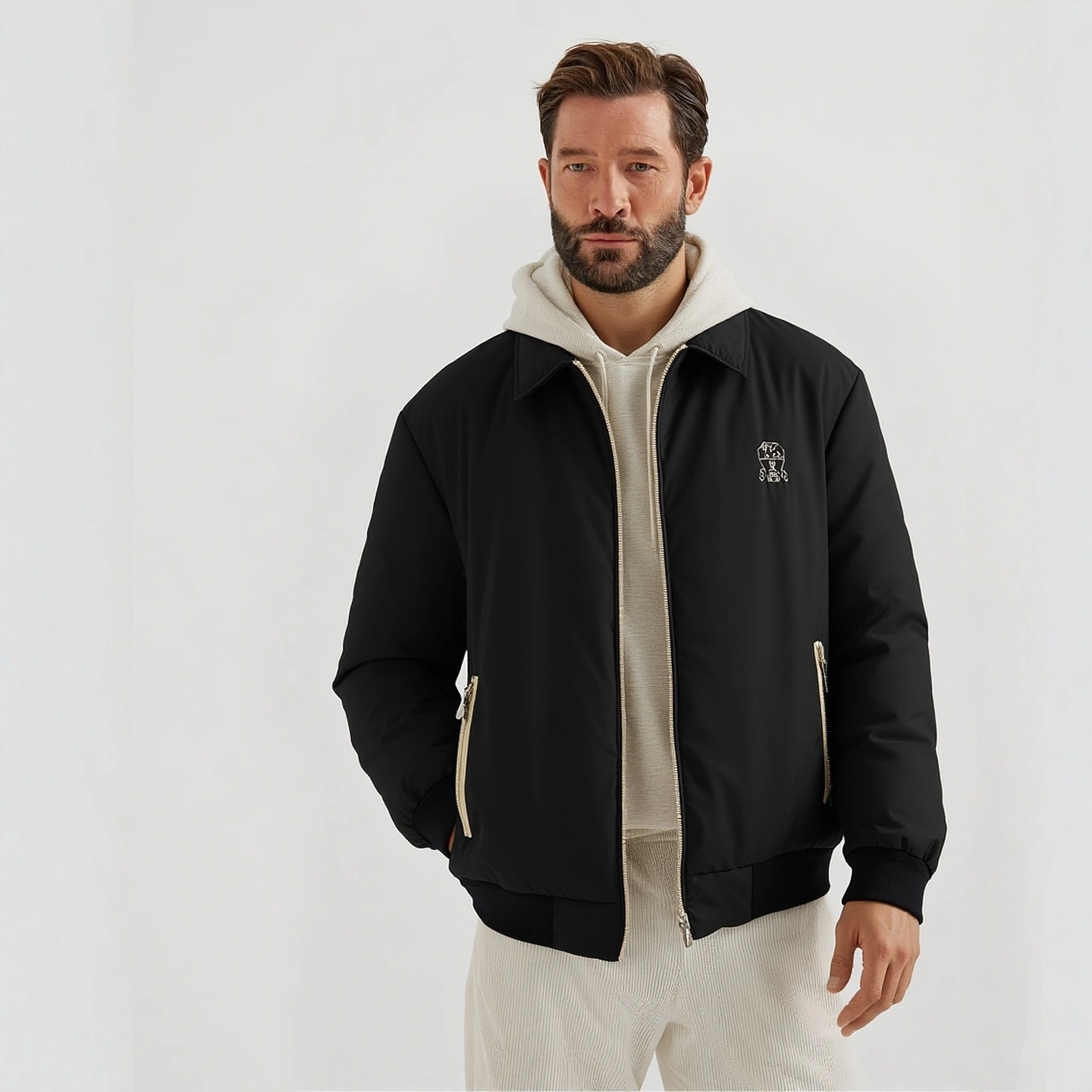 Bald Eagle- 2ru9588o high quality version embroidery Down jacket 90% white duck down 3Colour item:E-F360K1029-3