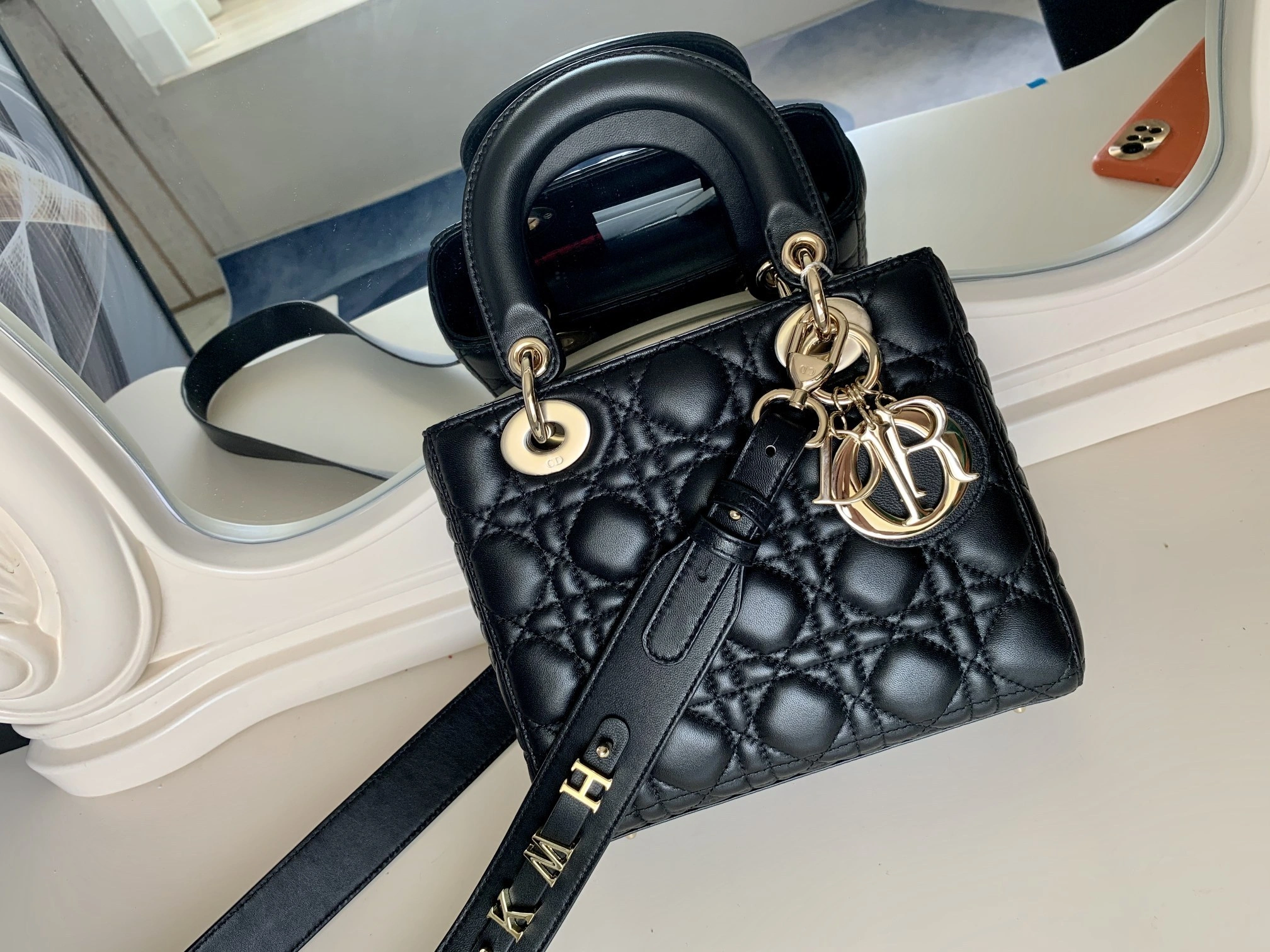 Custombag-- M0538OCAL-M900 Lady high quality version Black gold clasp item：C-B803D0747