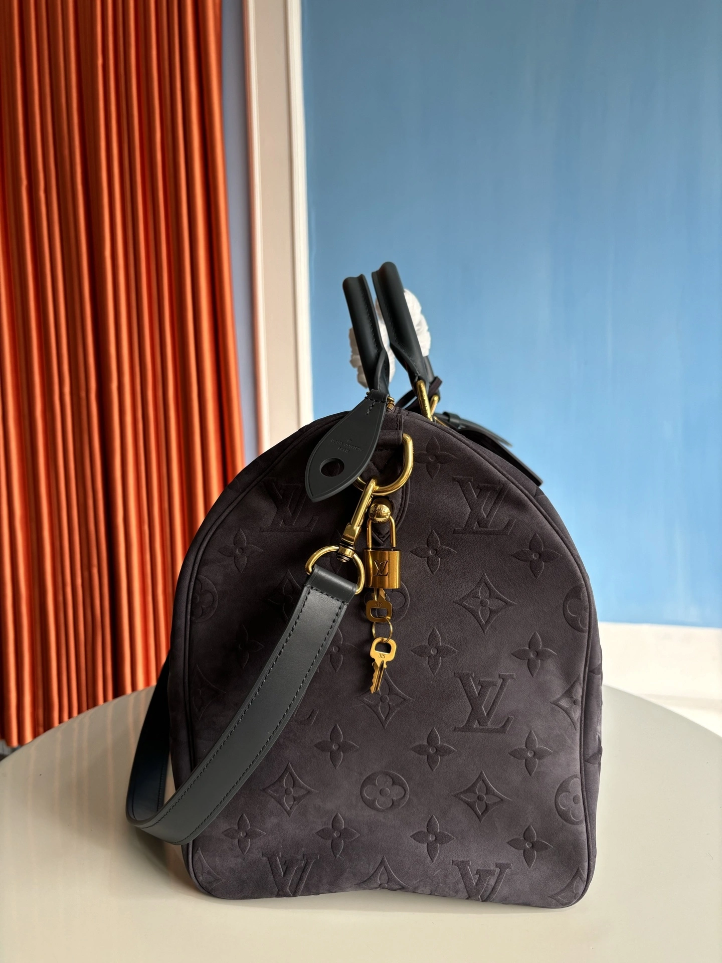Custombag--8V M15225 counters quality Speedy P9 Bandoulière40 cowhide item:E-B808L1720T