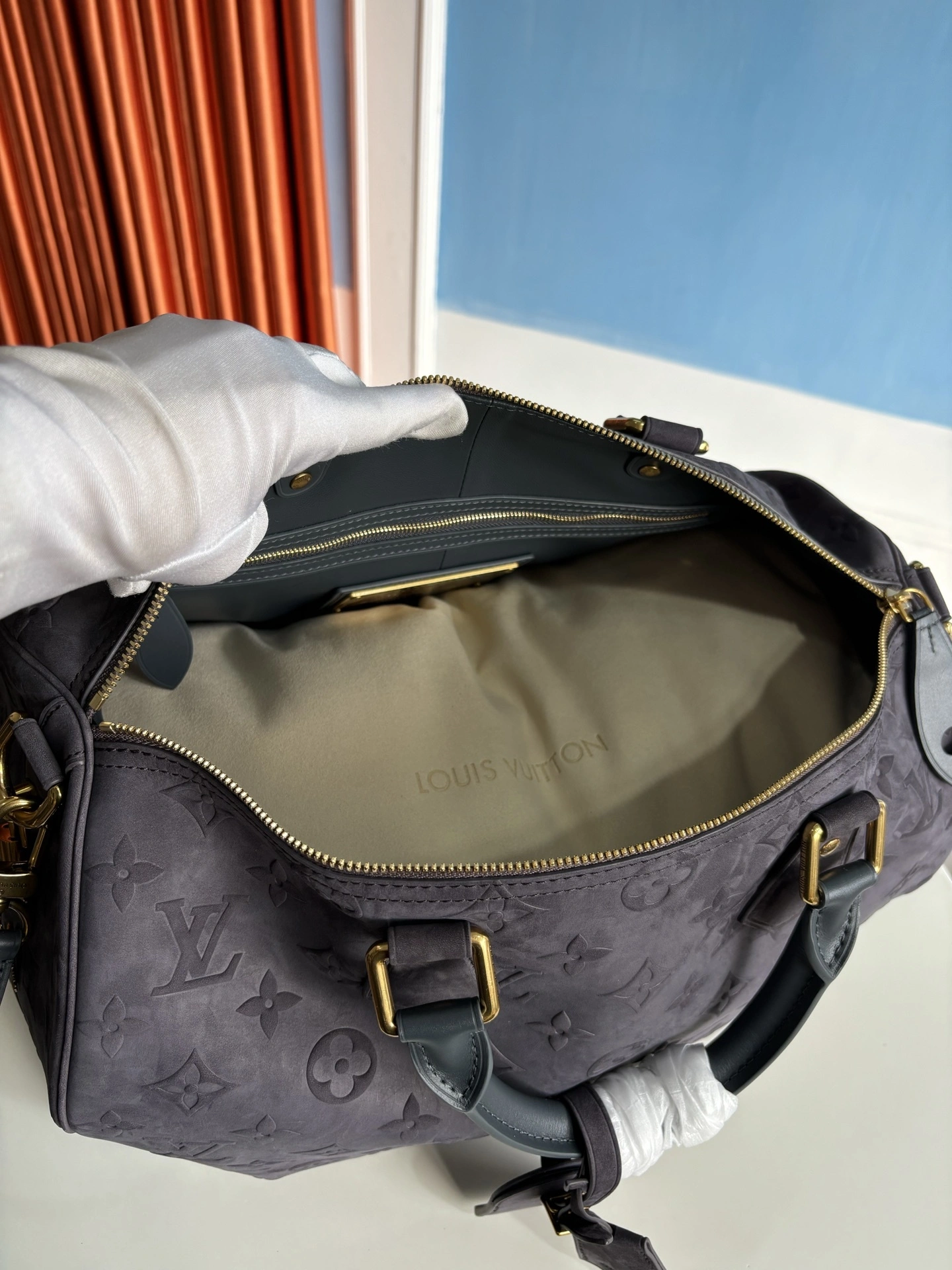 Custombag--8V M15225 counters quality Speedy P9 Bandoulière40 cowhide item:E-B808L1720T