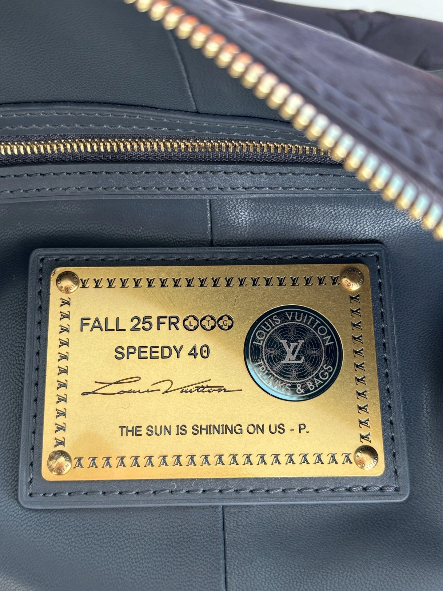 Custombag--8V M15225 counters quality Speedy P9 Bandoulière40 cowhide item:E-B808L1720T