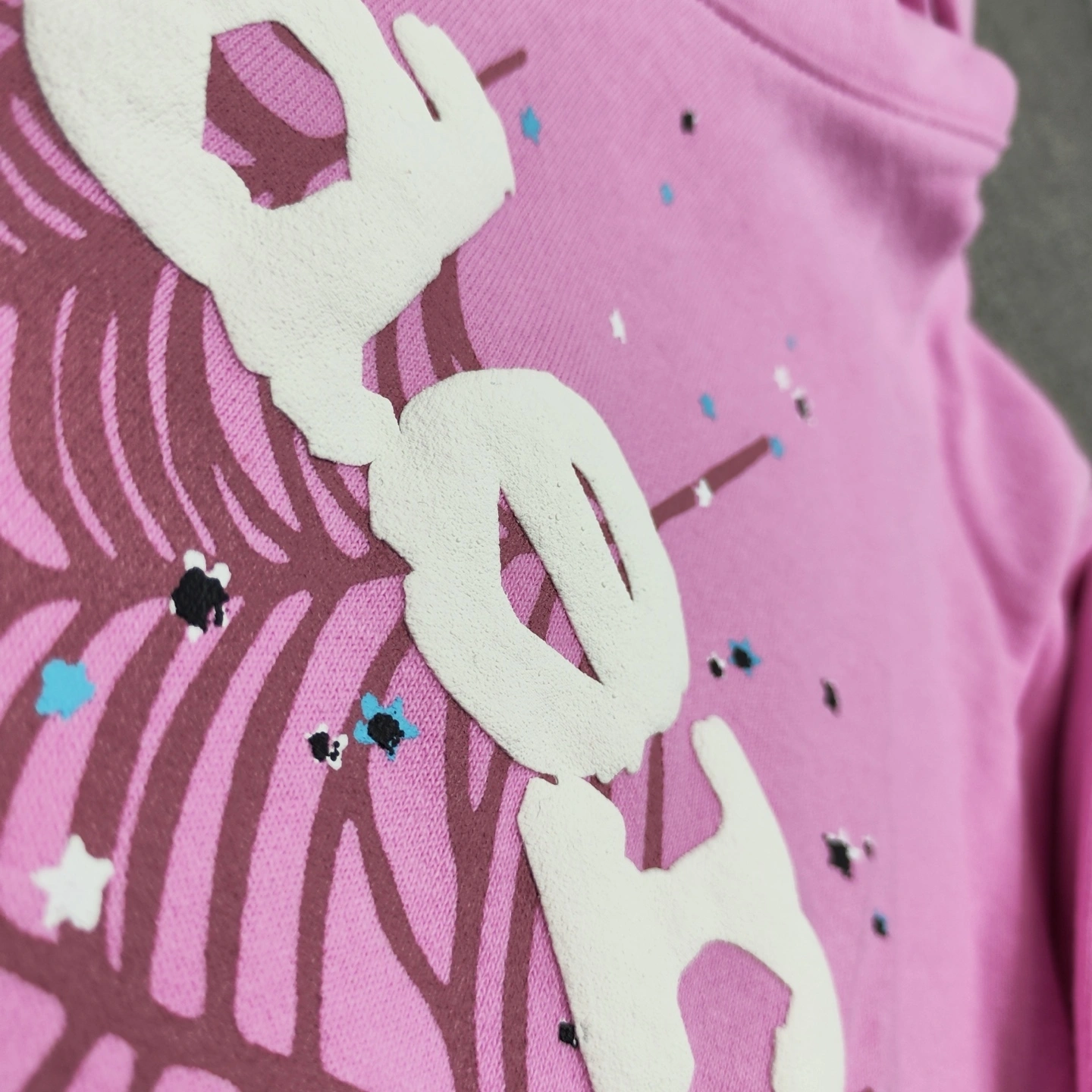 Gemini -- sp545r FW23 Web PINK HOODIE Web PINK suit Cotton fleece item:E-F477M0514F