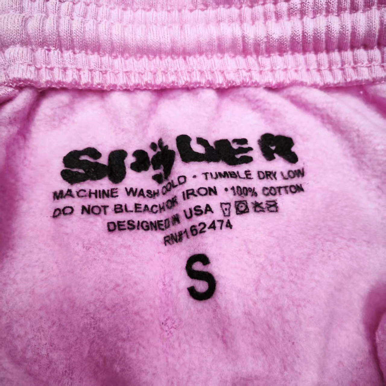 Gemini -- sp545r FW23 Web PINK HOODIE Web PINK suit Cotton fleece item:E-F477M0514F
