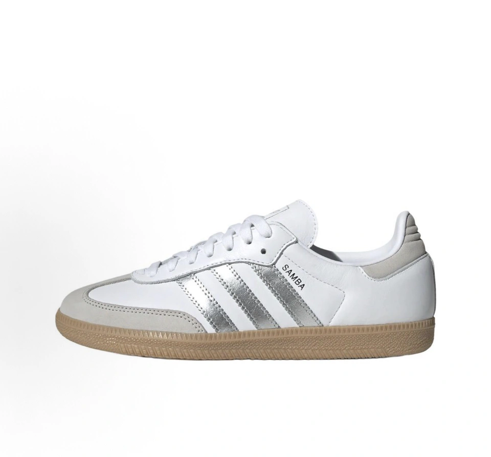 Flying pig--14i41s JI2725 originals SAMBA OG “White Silver Metallic” item: E-X000L2822B