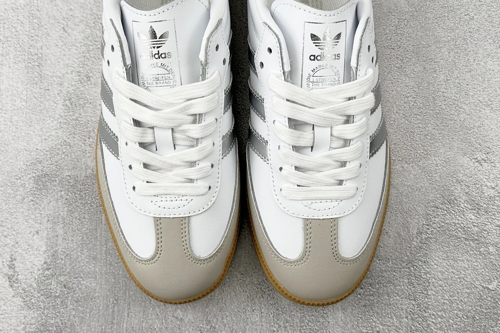 Flying pig--14i41s JI2725 originals SAMBA OG “White Silver Metallic” item: E-X000L2822B