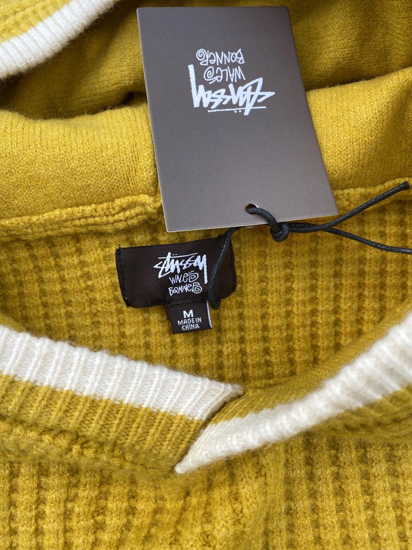 Gemini -- St00 Stussy x Wales Bonner FW25 1000g oversized 2colour item:E-F110K2131-2F