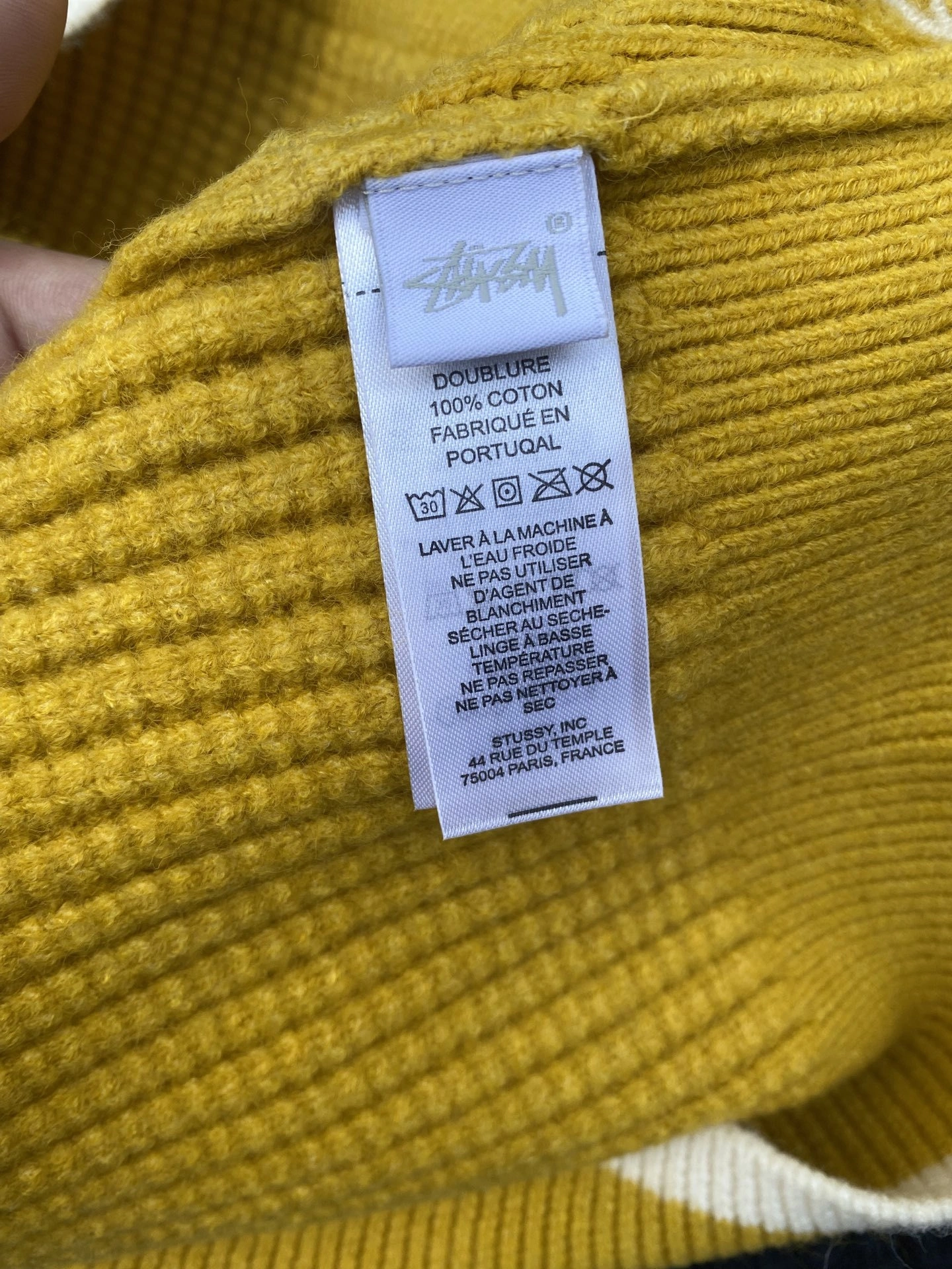 Gemini -- St00 Stussy x Wales Bonner FW25 1000g oversized 2colour item:E-F110K2131-2F