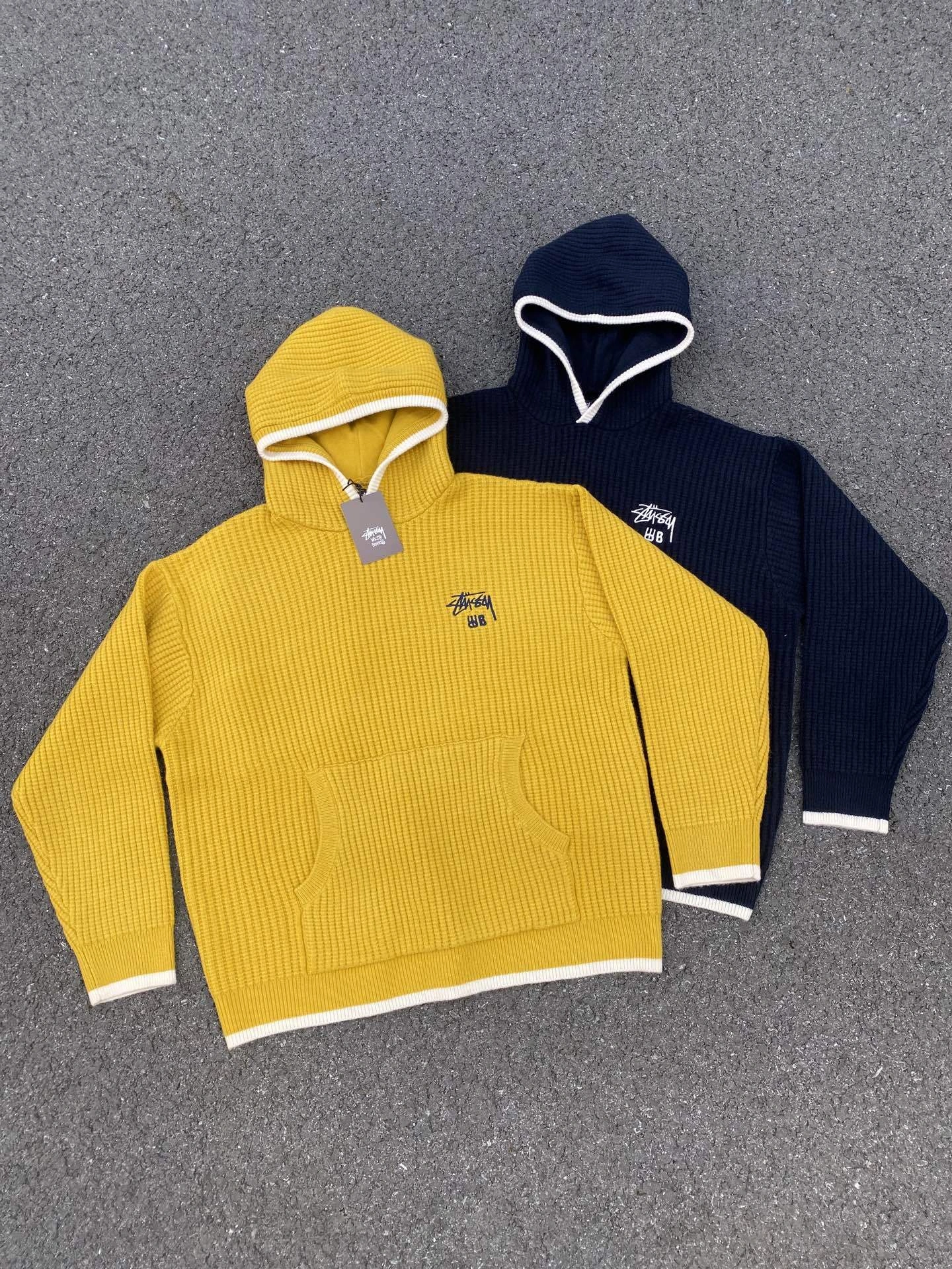 Gemini -- St00 Stussy x Wales Bonner FW25 1000g oversized 2colour item:E-F110K2131-2F