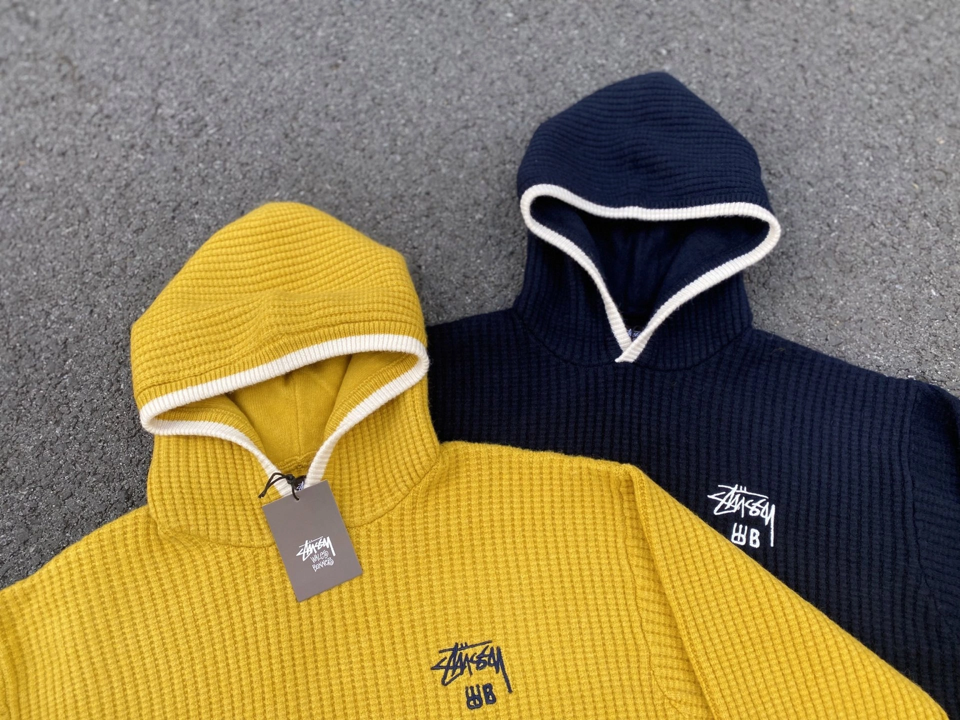 Gemini -- St00 Stussy x Wales Bonner FW25 1000g oversized 2colour item:E-F110K2131-2F