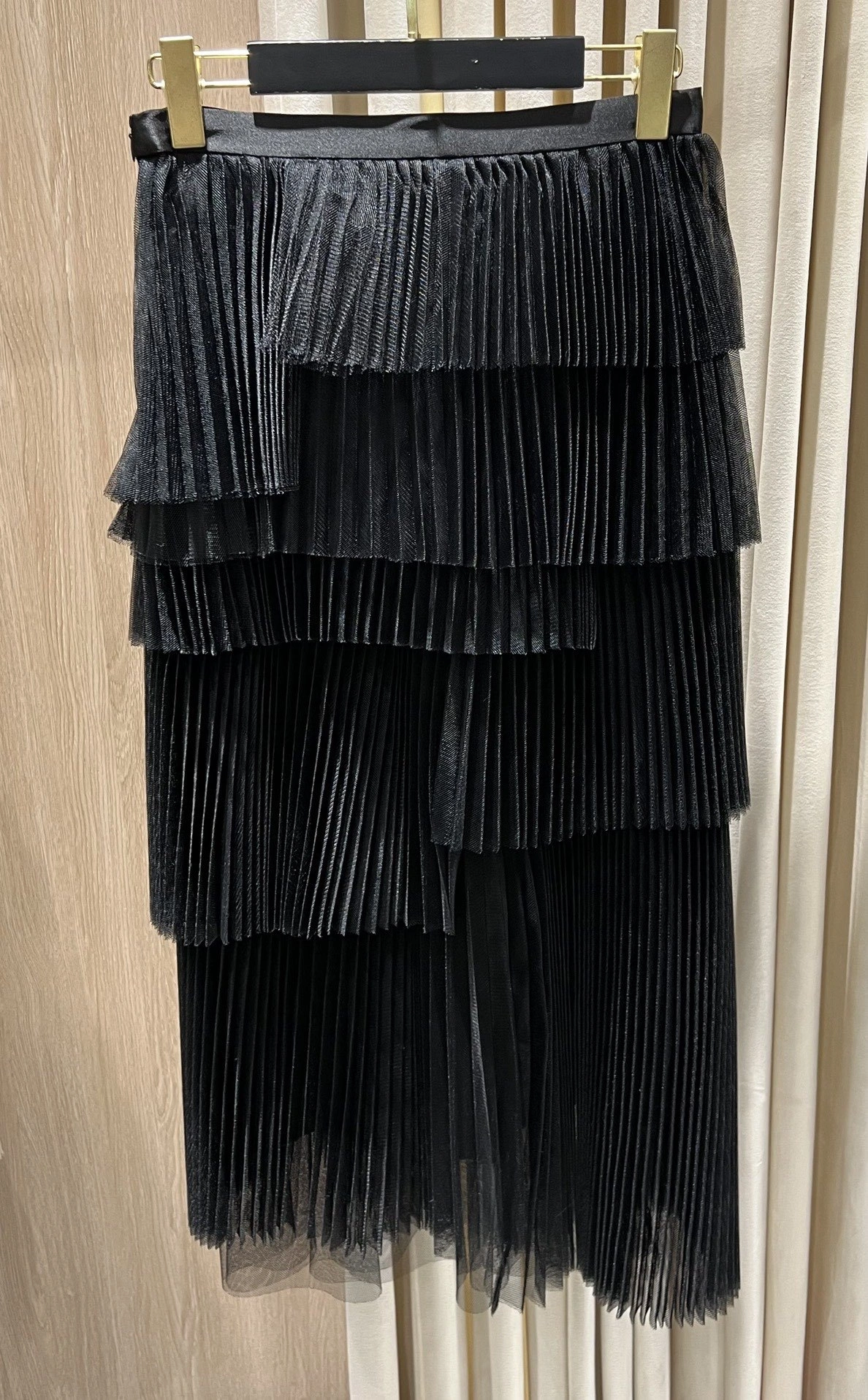 Victoria -- 4ior Multi-Layered Tiered Pleated Tulle Skirt 2colour item:E-F140L1918-2H