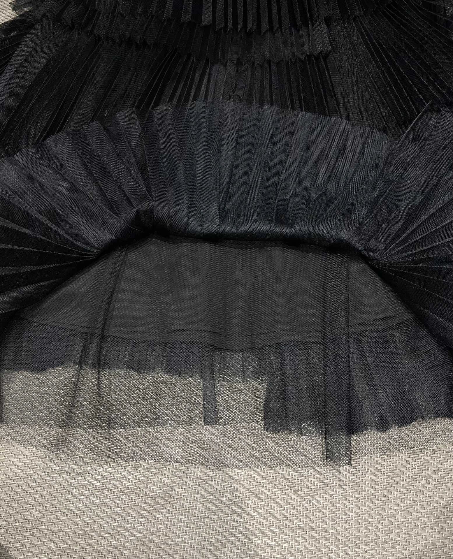 Victoria -- 4ior Multi-Layered Tiered Pleated Tulle Skirt 2colour item:E-F140L1918-2H