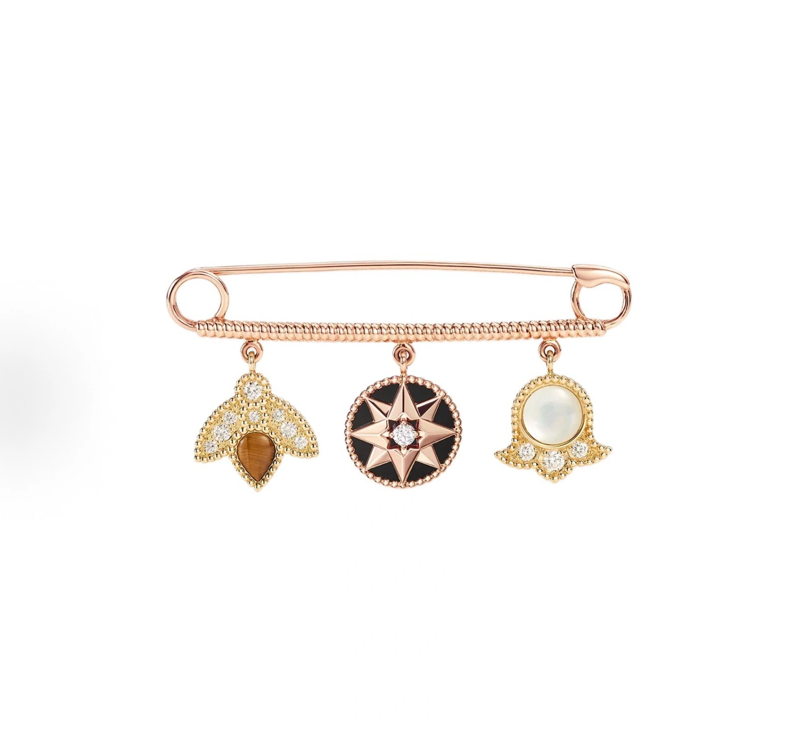 Sparkle jewelry-- 4ior ROSE DES VENT 18K gold Granville brooches item:E-S092L1419H