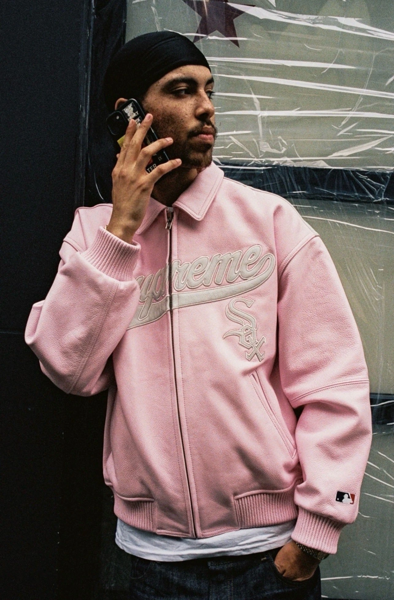 Gemini-- S575 Supreme x Chicago White Sox FW25 Leather Varsity Jacket 2colour item:E-F110K2111-2F