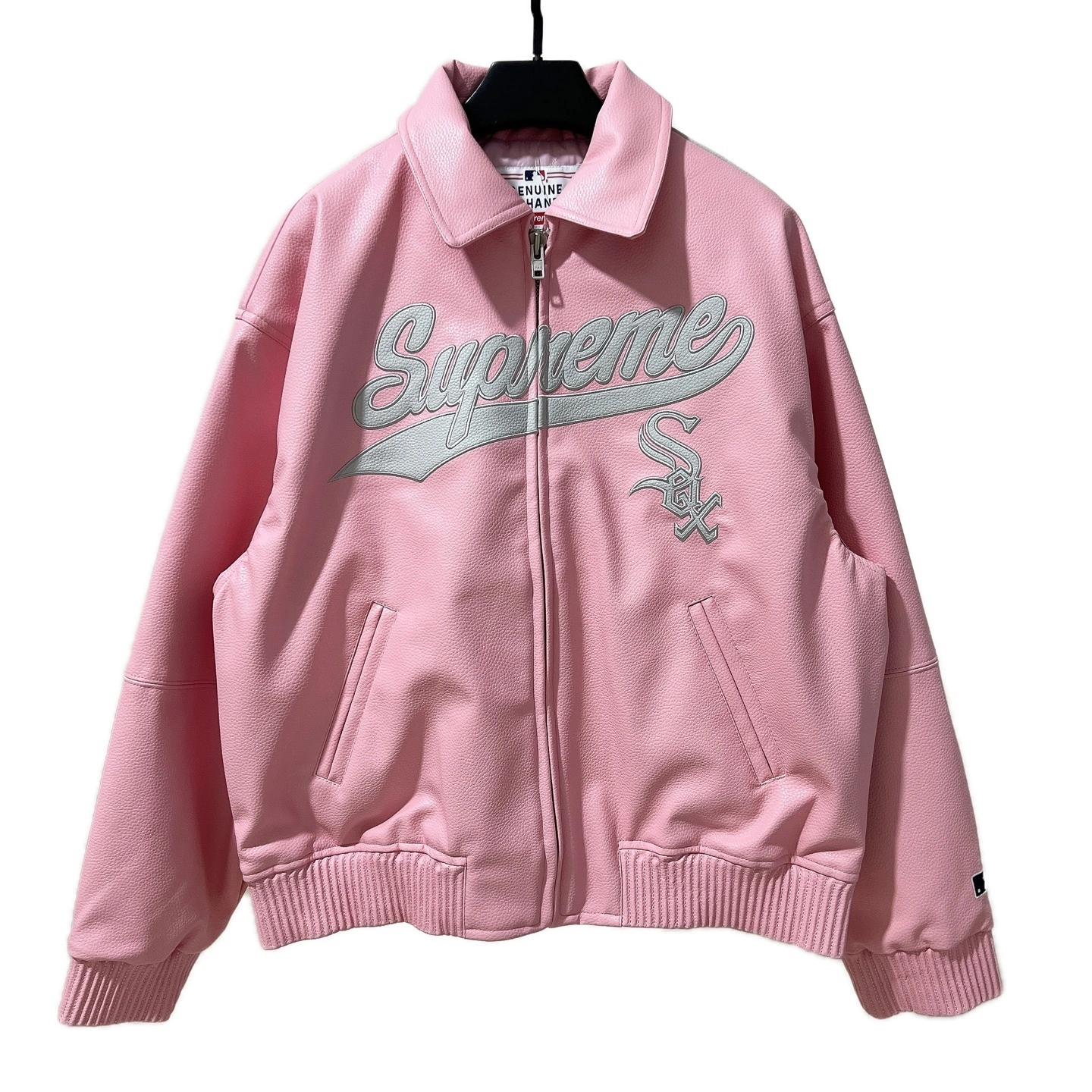 Gemini-- S575 Supreme x Chicago White Sox FW25 Leather Varsity Jacket 2colour item:E-F110K2111-2F