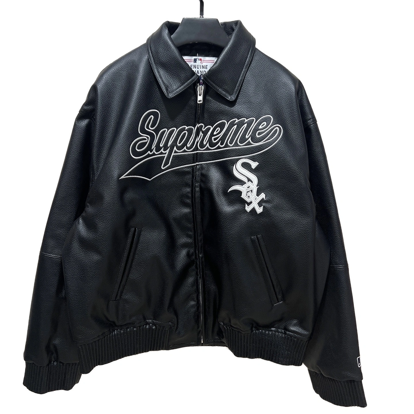 Gemini-- S575 Supreme x Chicago White Sox FW25 Leather Varsity Jacket 2colour item:E-F110K2111-2F