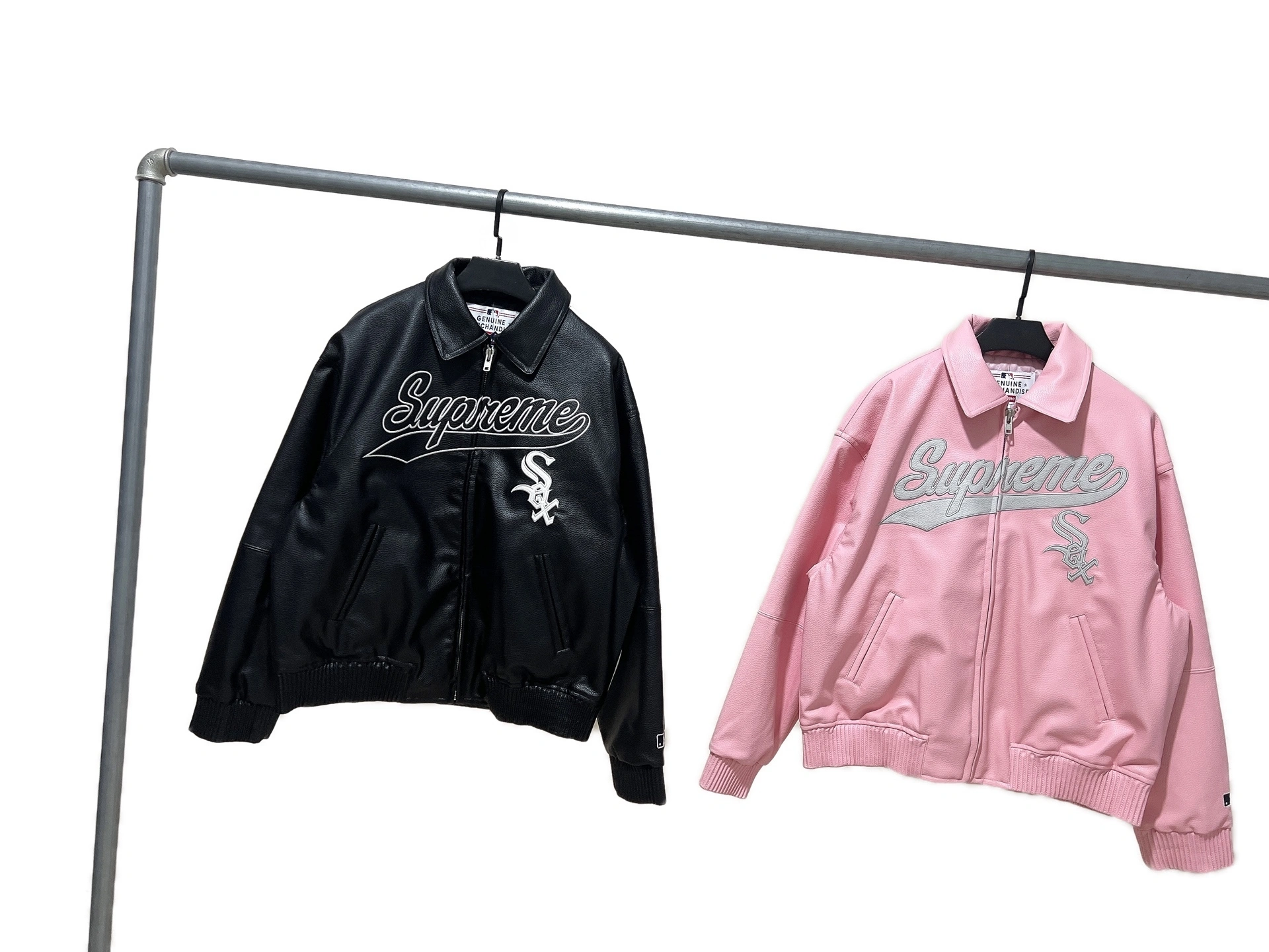 Gemini-- S575 Supreme x Chicago White Sox FW25 Leather Varsity Jacket 2colour item:E-F110K2111-2F