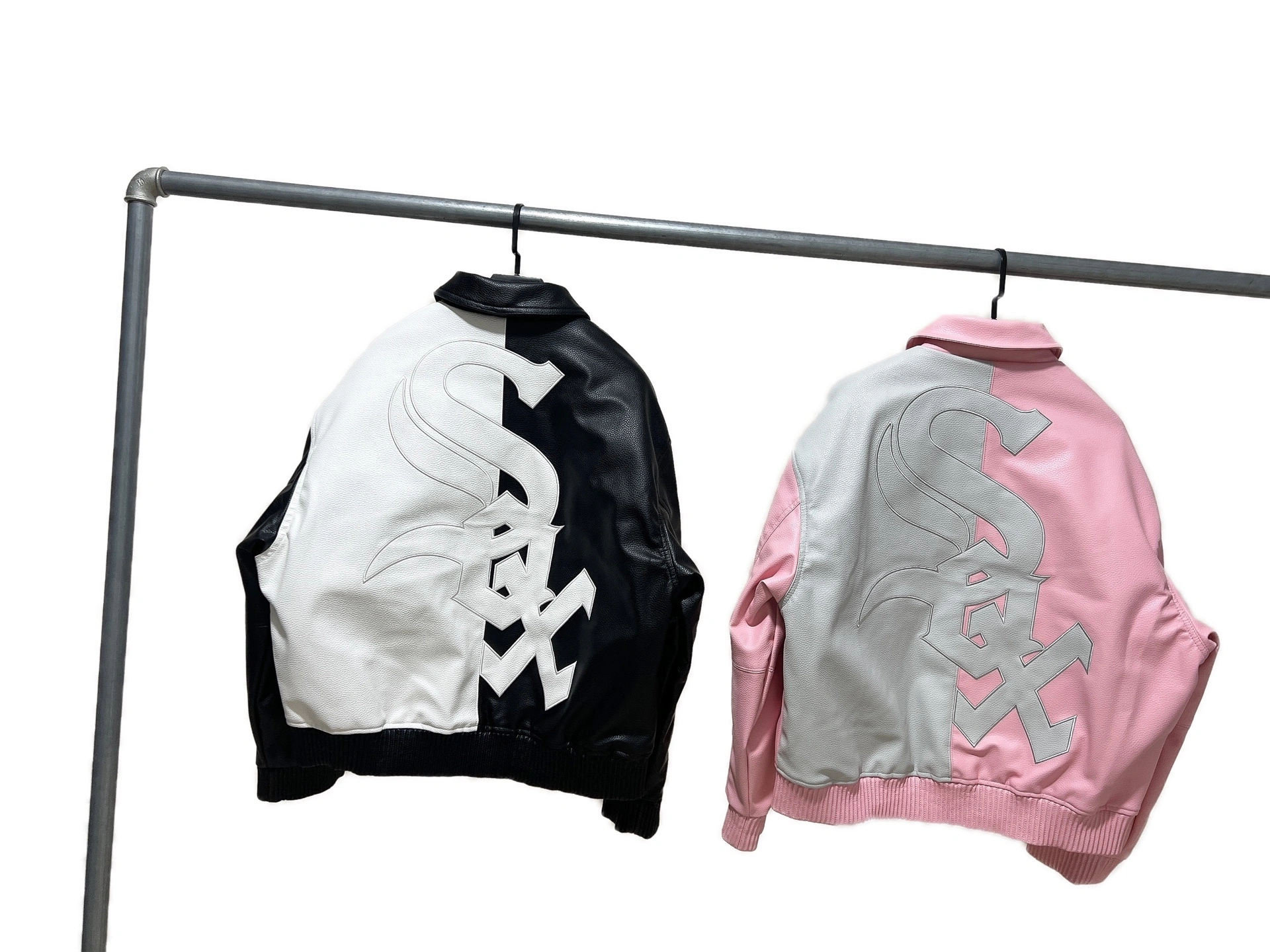 Gemini-- S575 Supreme x Chicago White Sox FW25 Leather Varsity Jacket 2colour item:E-F110K2111-2F