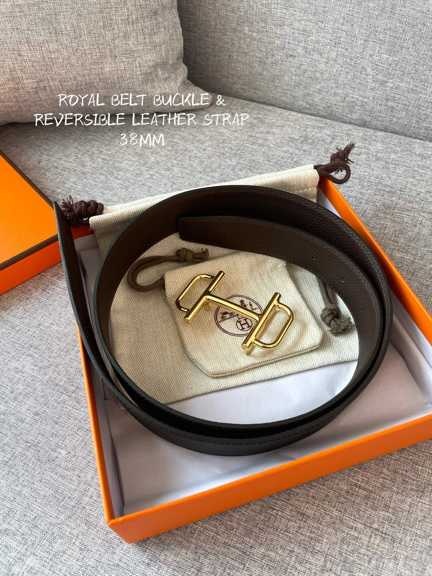 Barbara-- H5r75s H075370CK05-H081779CAAA095 38MM reversible 2Colour item:D-S179F0334-2