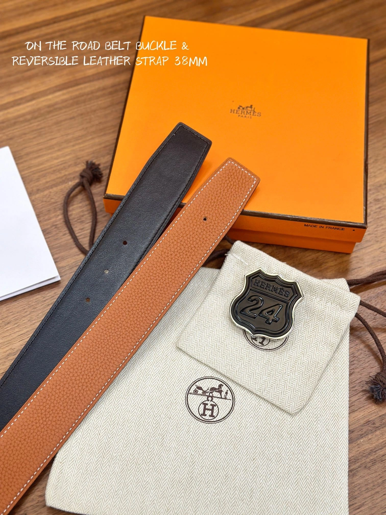 Barbara-- H5r75s ON THE ROAD BELT BUCKLE & REVERSIBLE LEATHER STRAP item:D-S179H3081