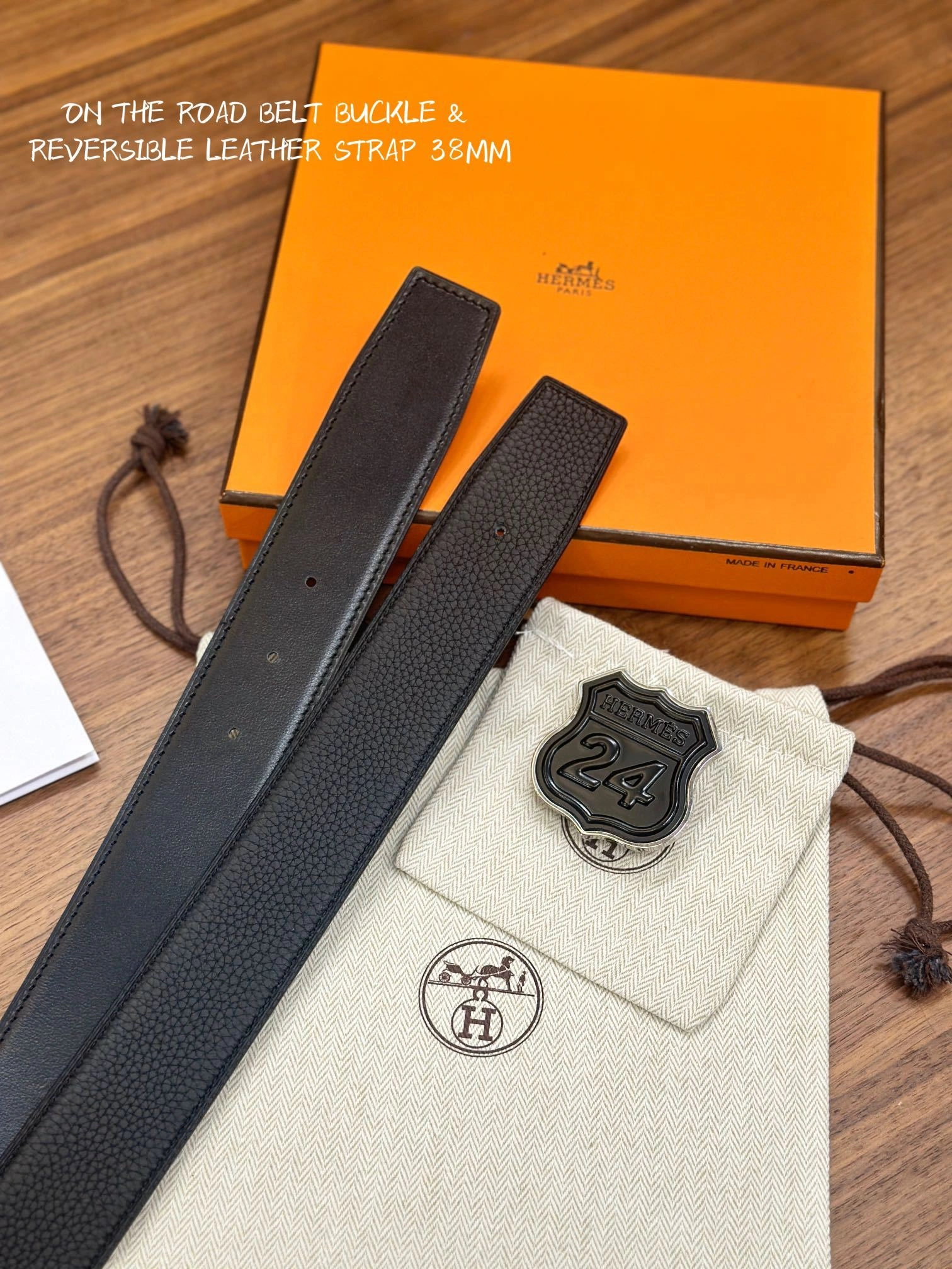 Barbara-- H5r75s ON THE ROAD BELT BUCKLE & REVERSIBLE LEATHER STRAP item:D-S179H3082