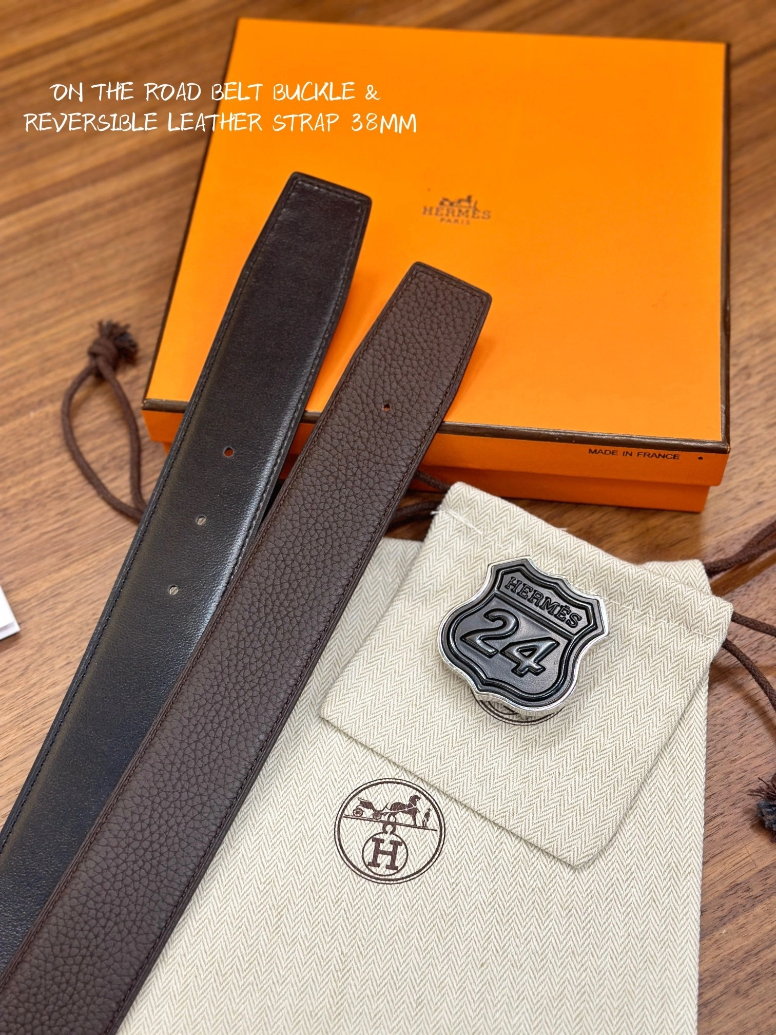 Barbara-- H5r75s ON THE ROAD BELT BUCKLE & REVERSIBLE LEATHER STRAP item:D-S179H3085